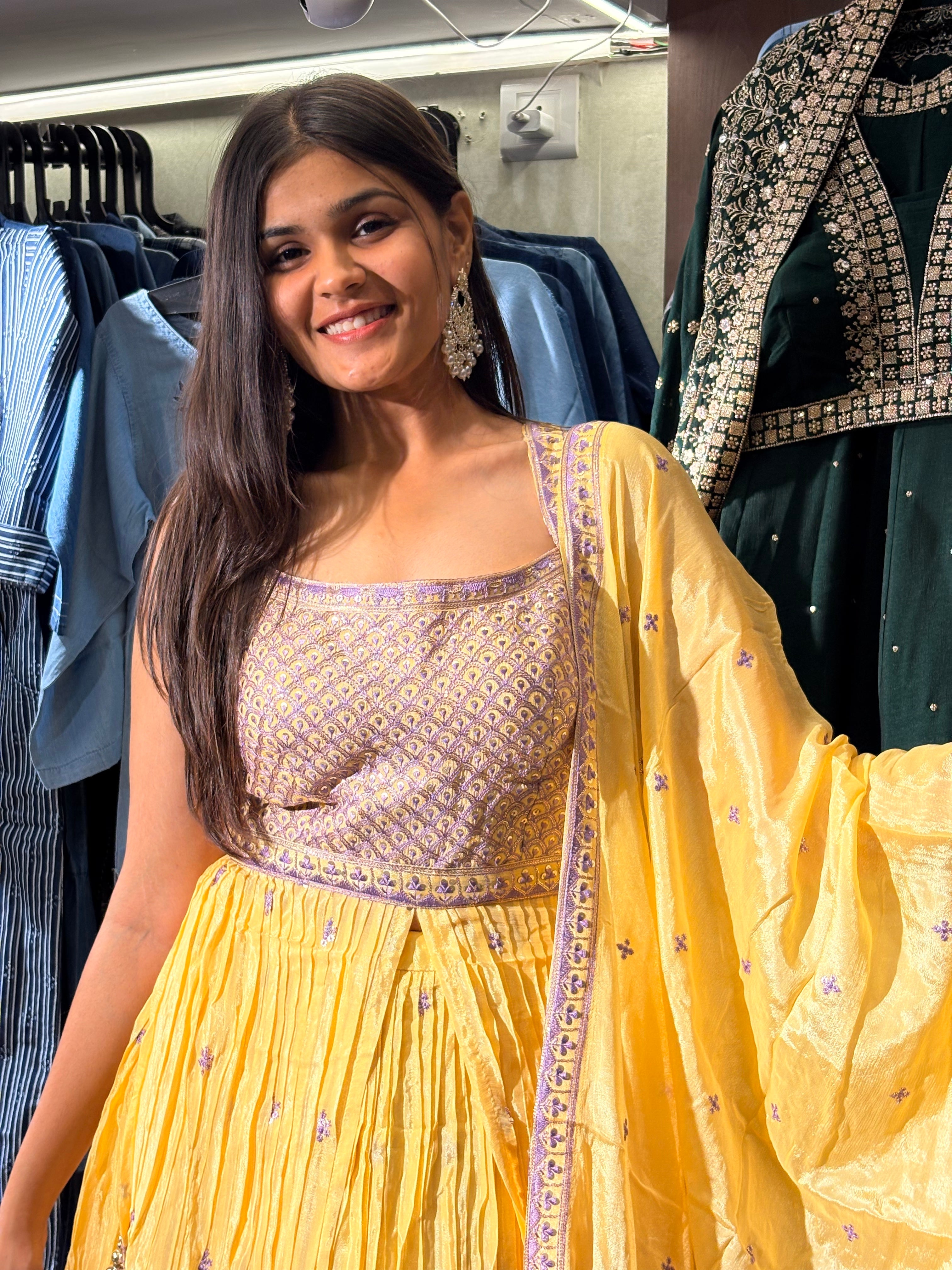 Image of Pure Silk 3 Piece Indo western