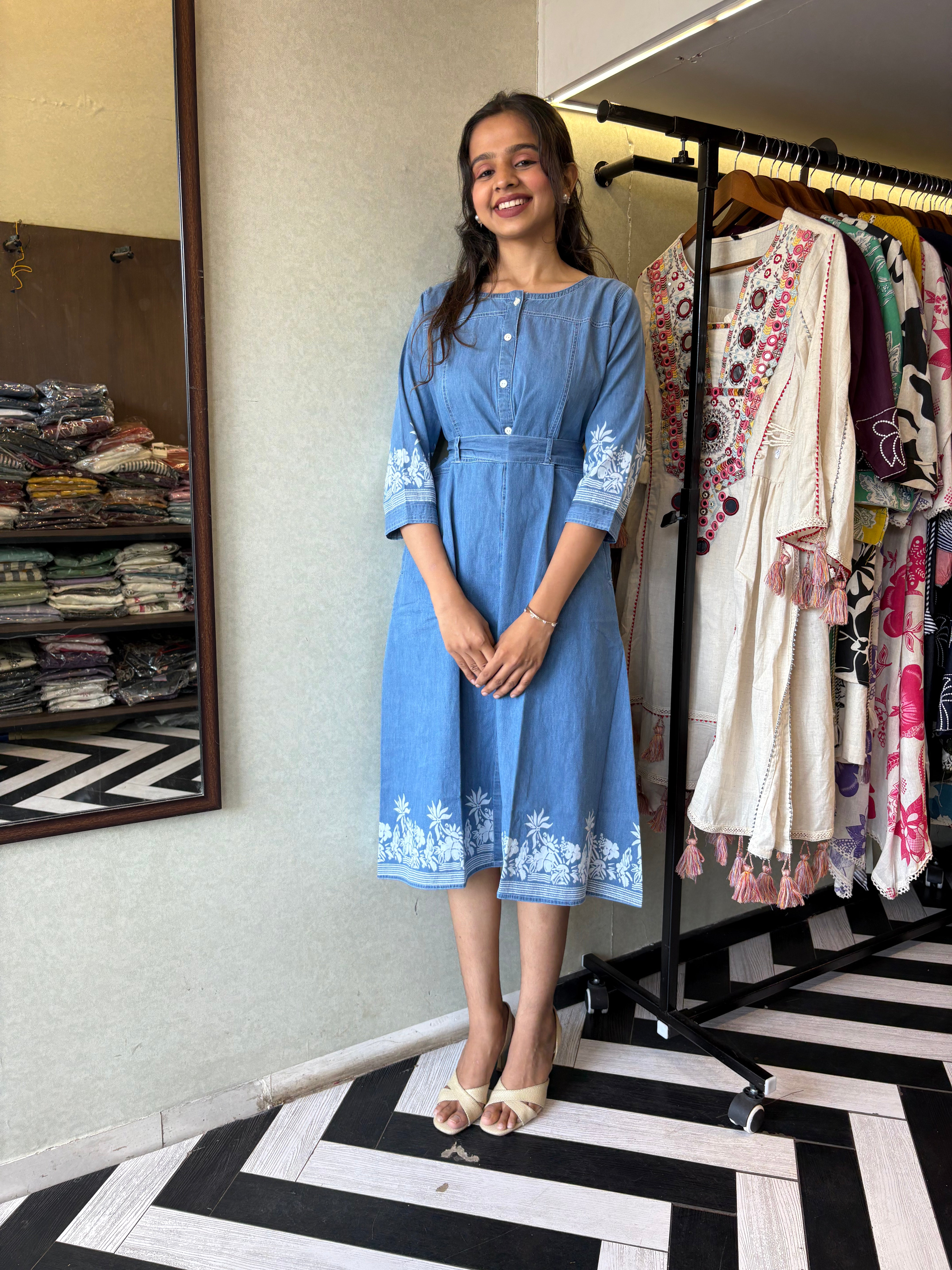 Pure Denim One Piece Dress