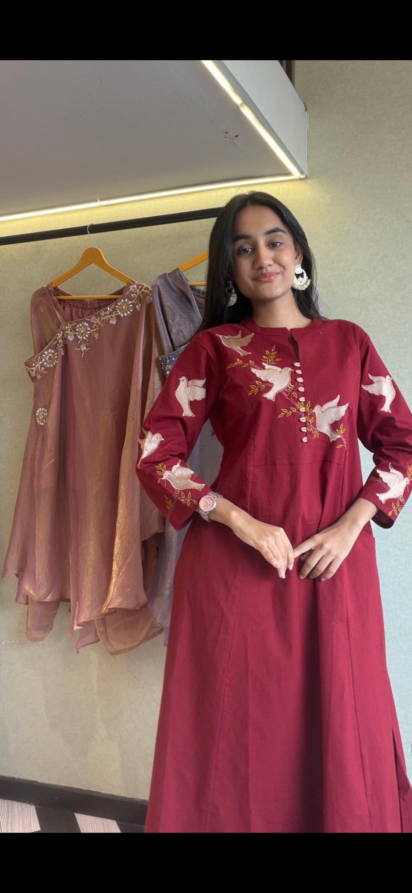 Pure Cotton 2 Piece Embroidery Set