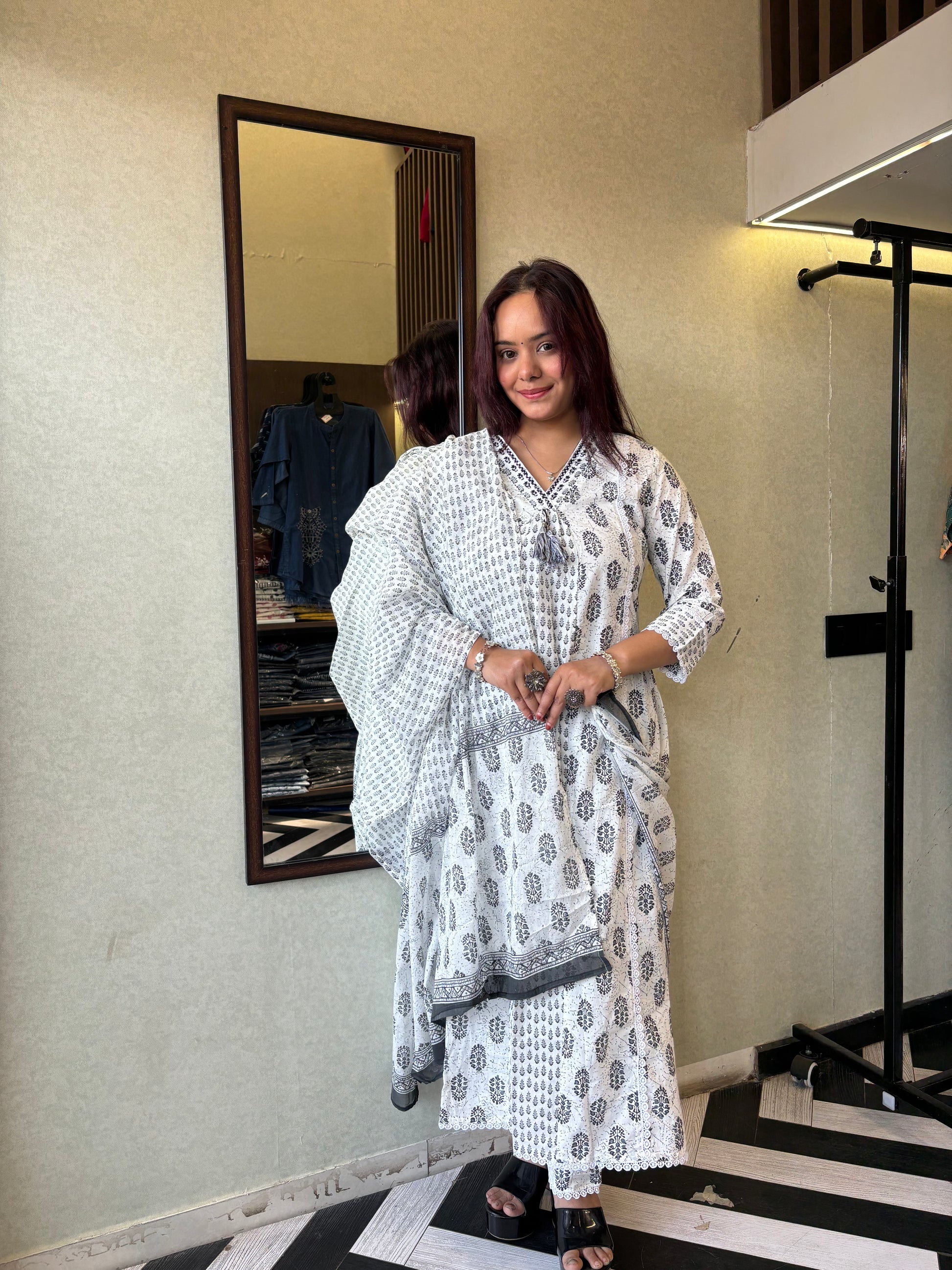 Pure Mull Cotton 3 Piece Cotton Set