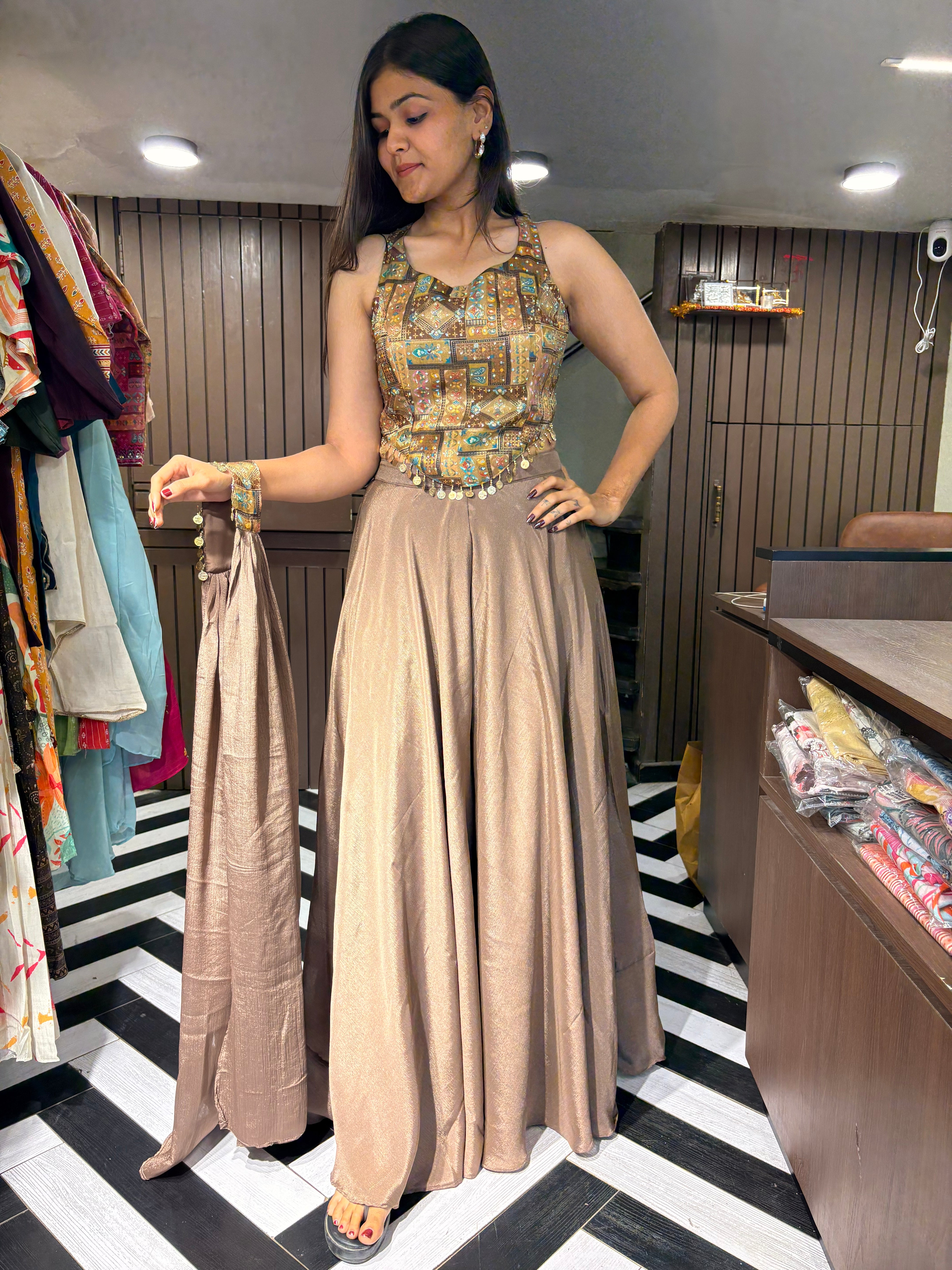 Pure Silk 3 Piece Indo western