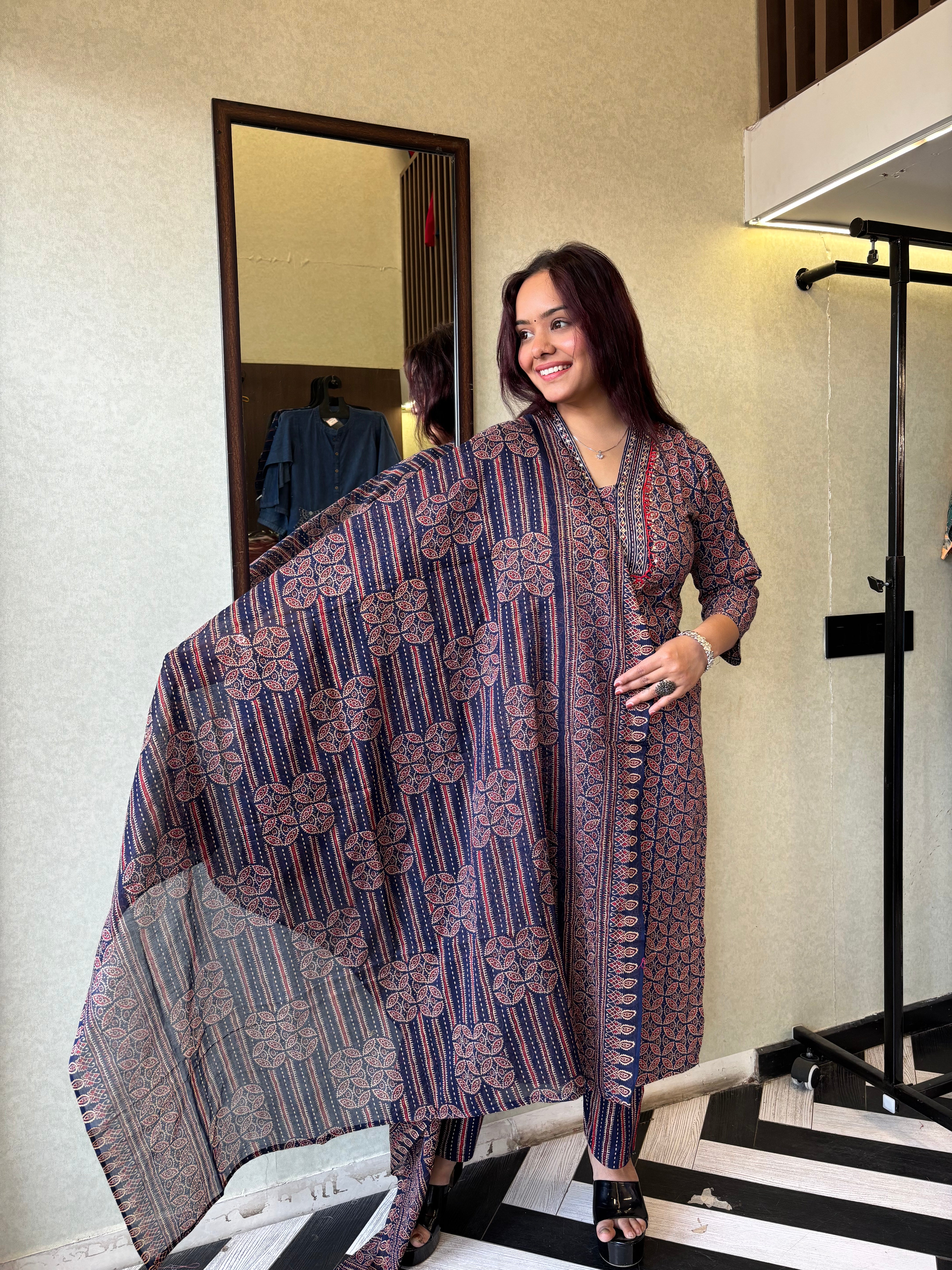 Image of Pure Mull Cotton 3 Piece Cotton Set