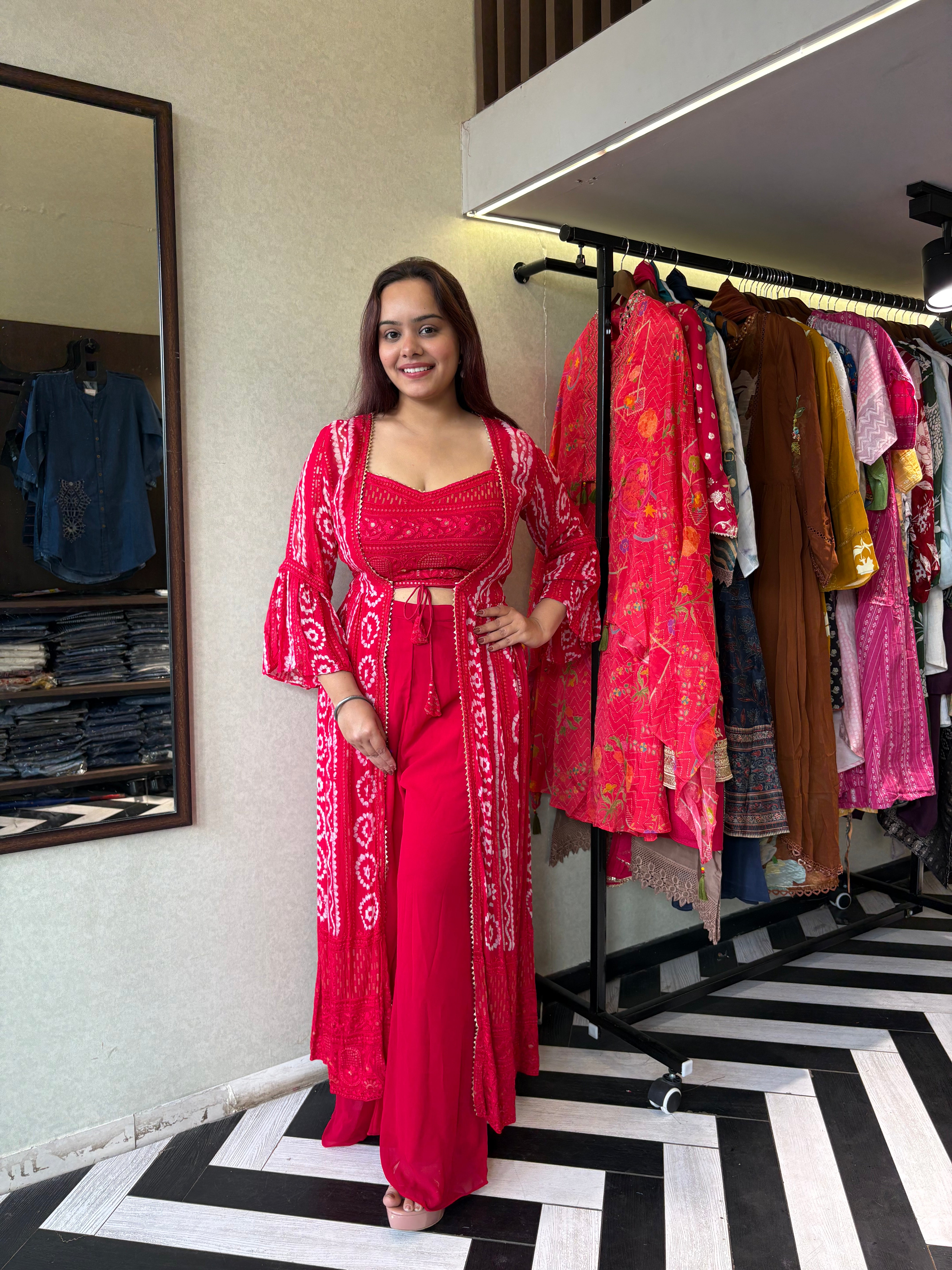 Pure Georgette 3 Piece with Hand work