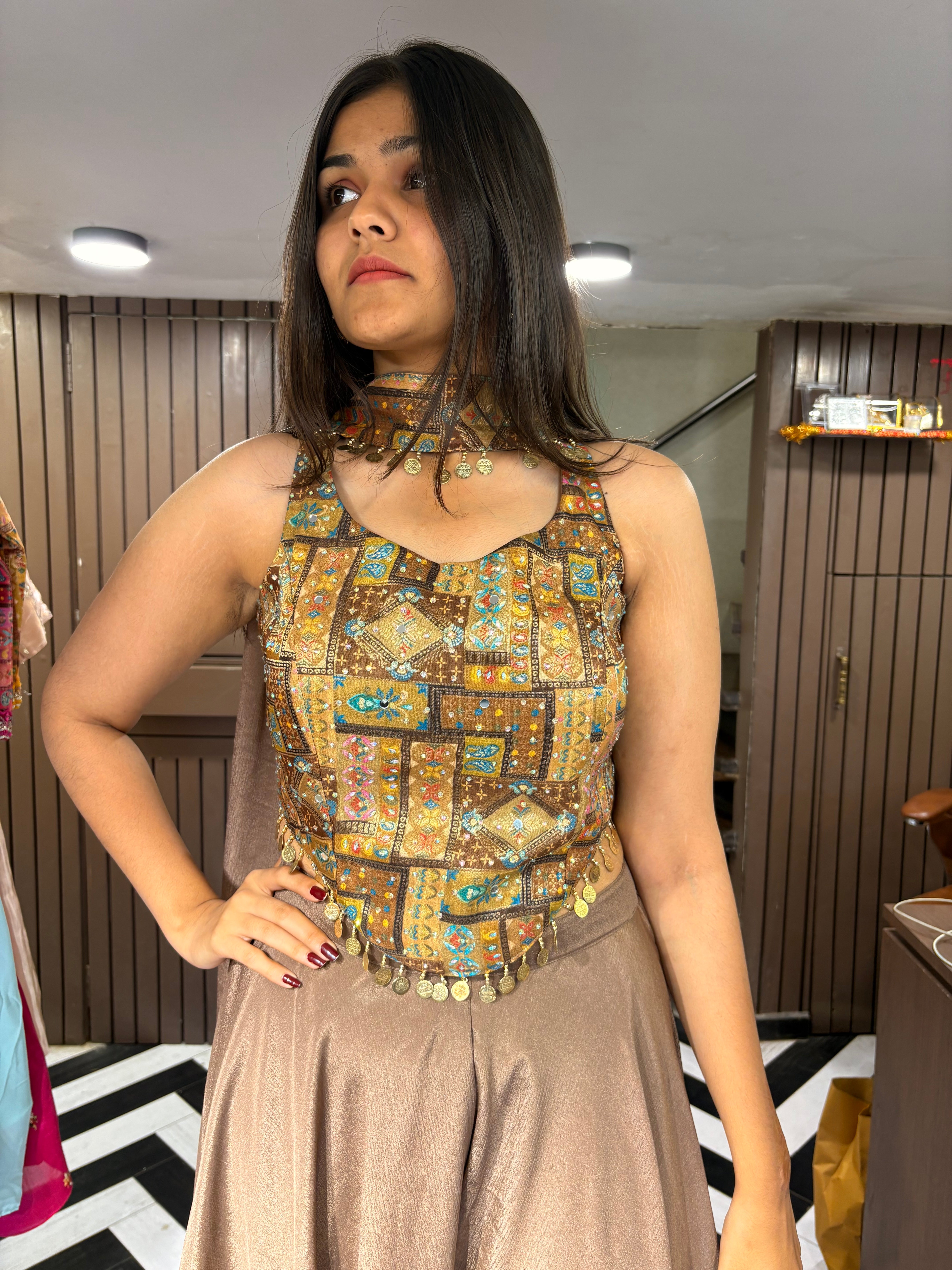 Pure Silk 3 Piece Indo western