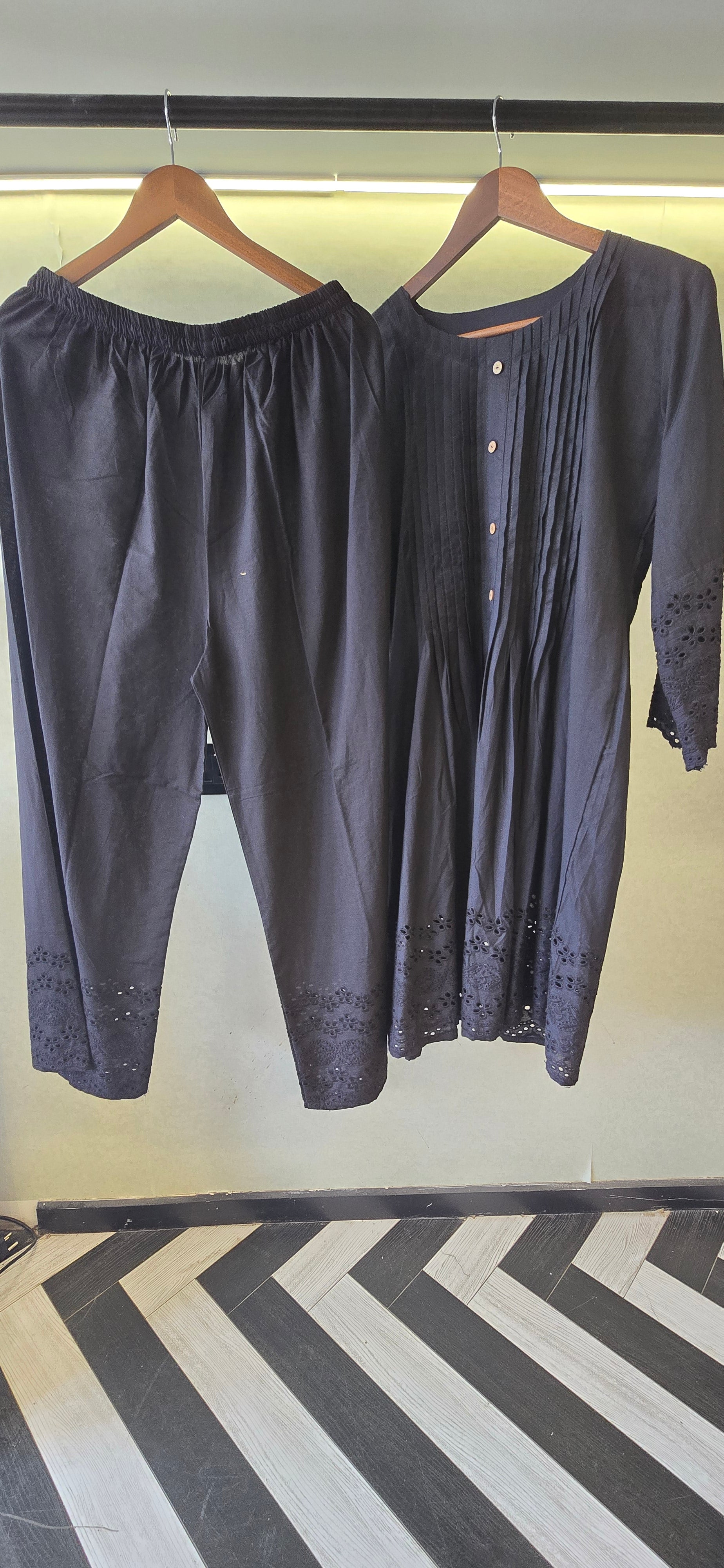 Image of Pure Lucknowi designer coord set
