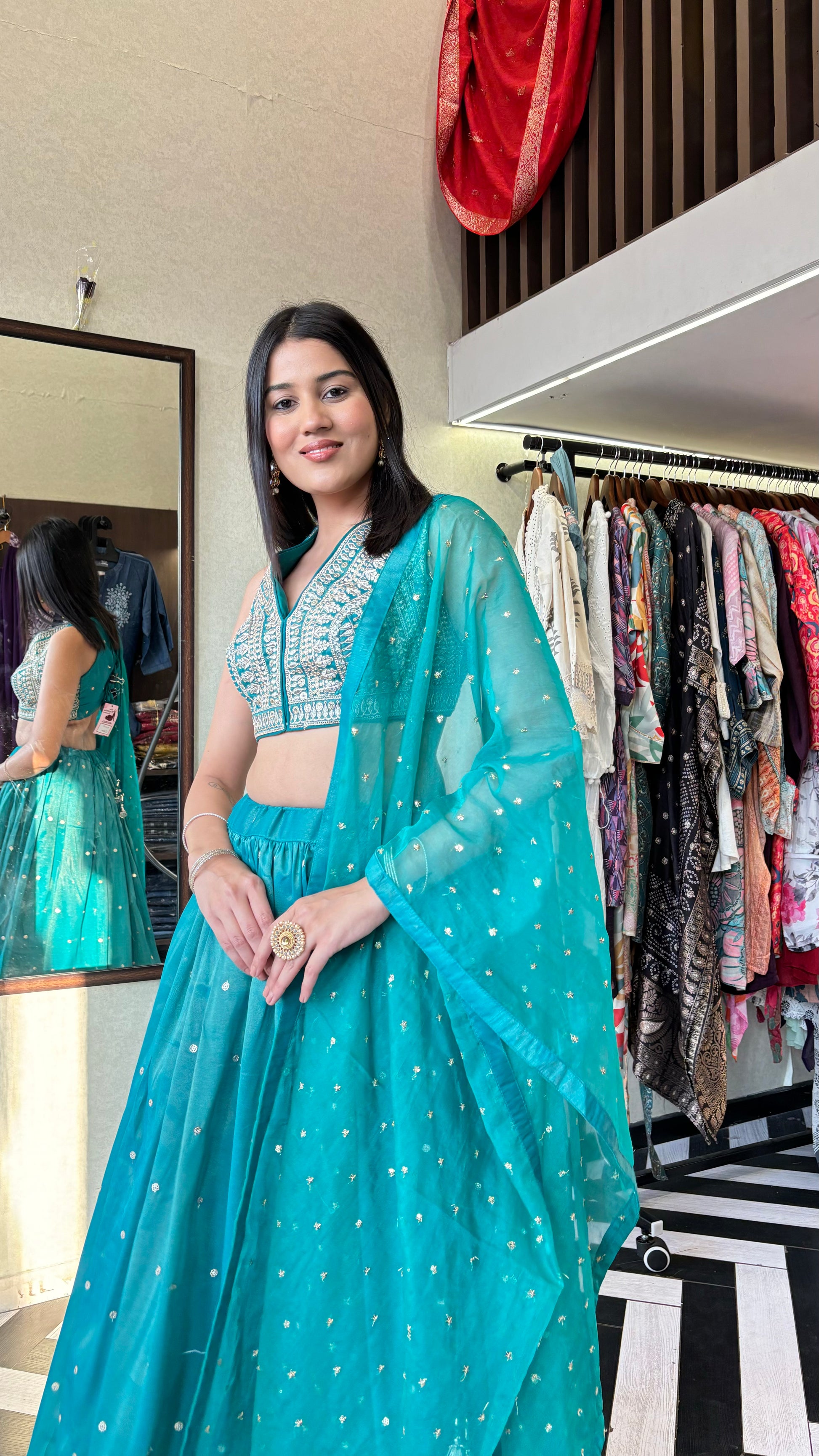 Pure Shimmer Indo western 3 Piece Set