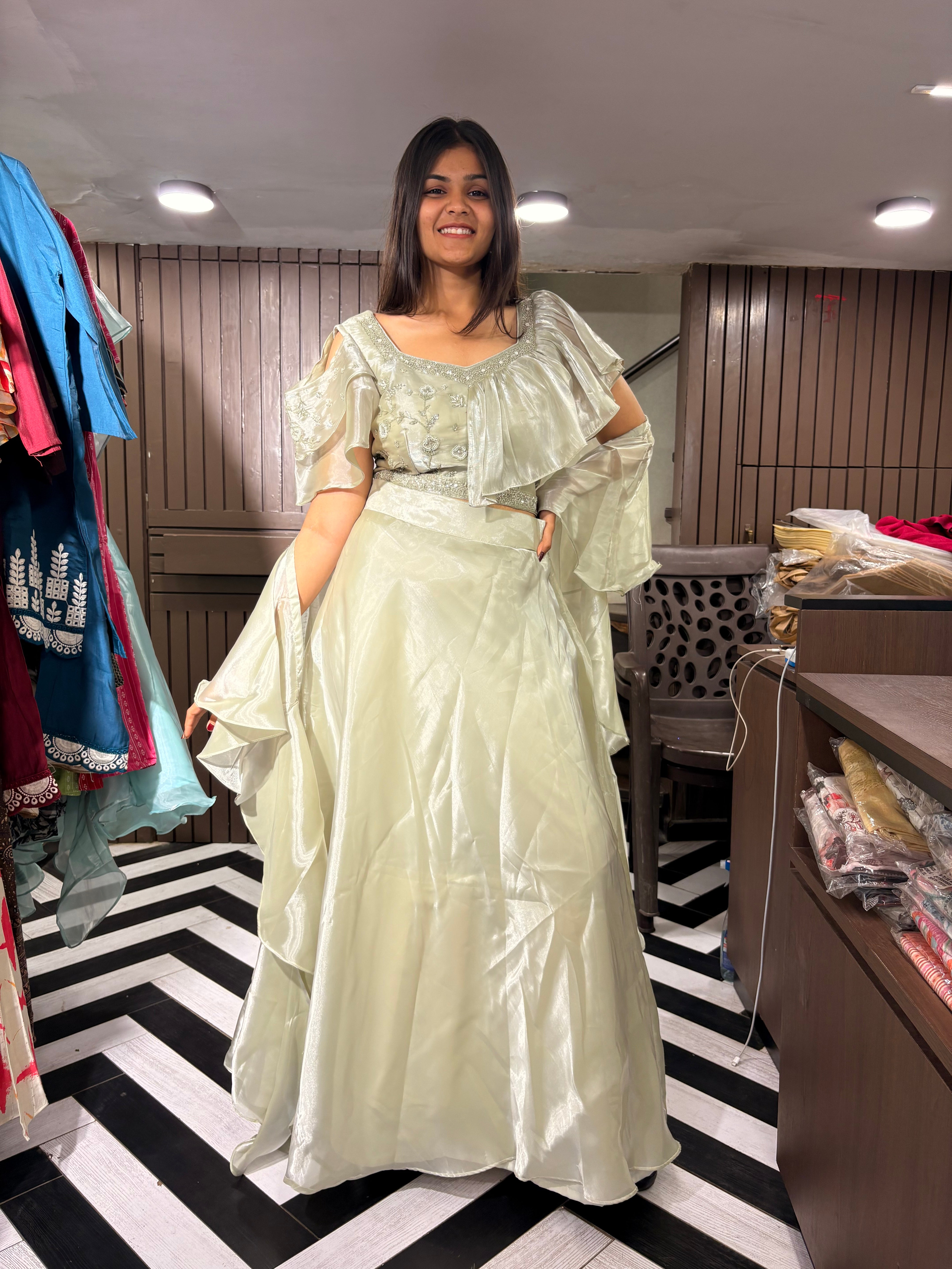 Pure Silk 3 Piece Indo western