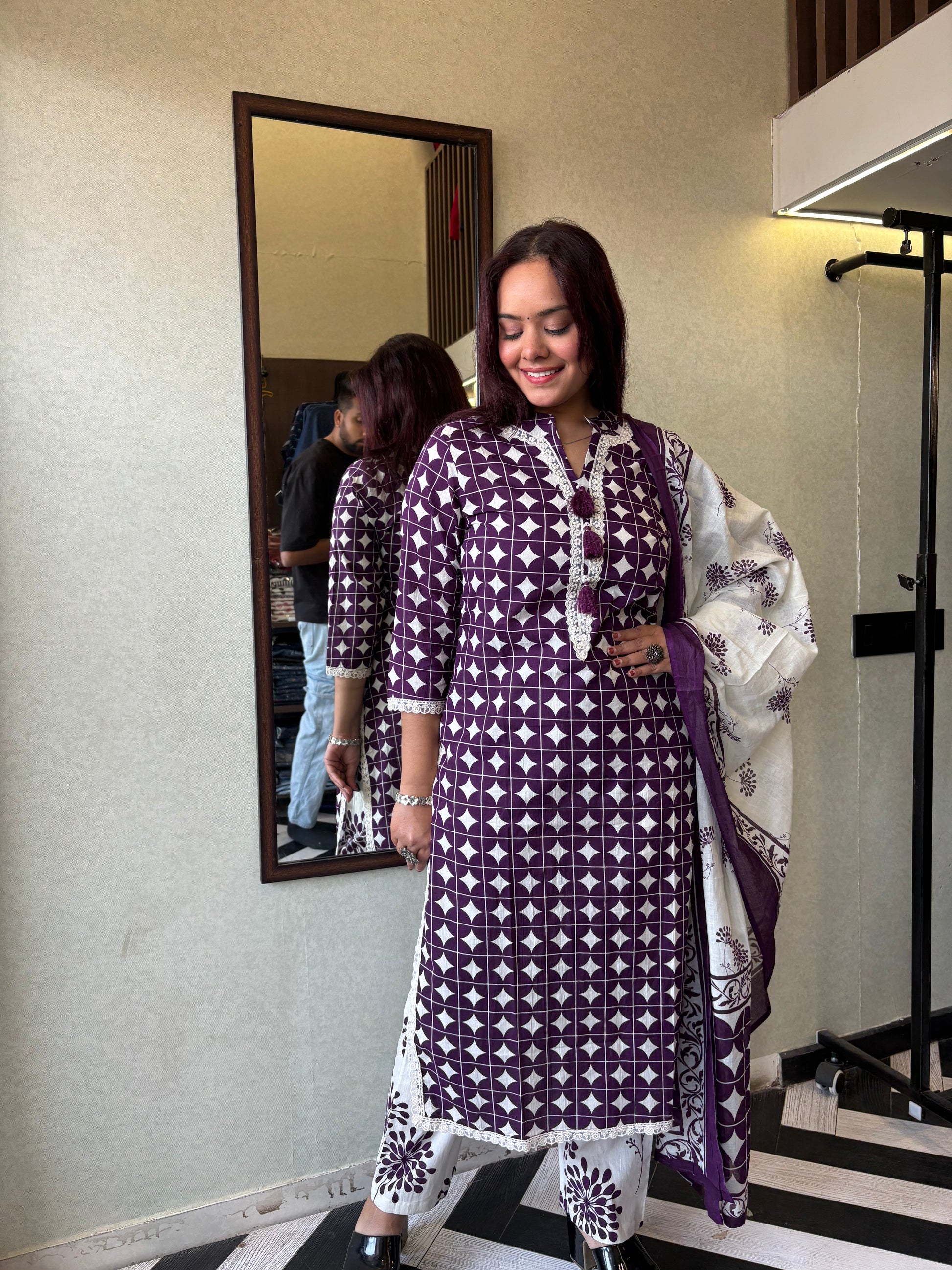 Pure Mull Cotton 3 Piece Cotton Set