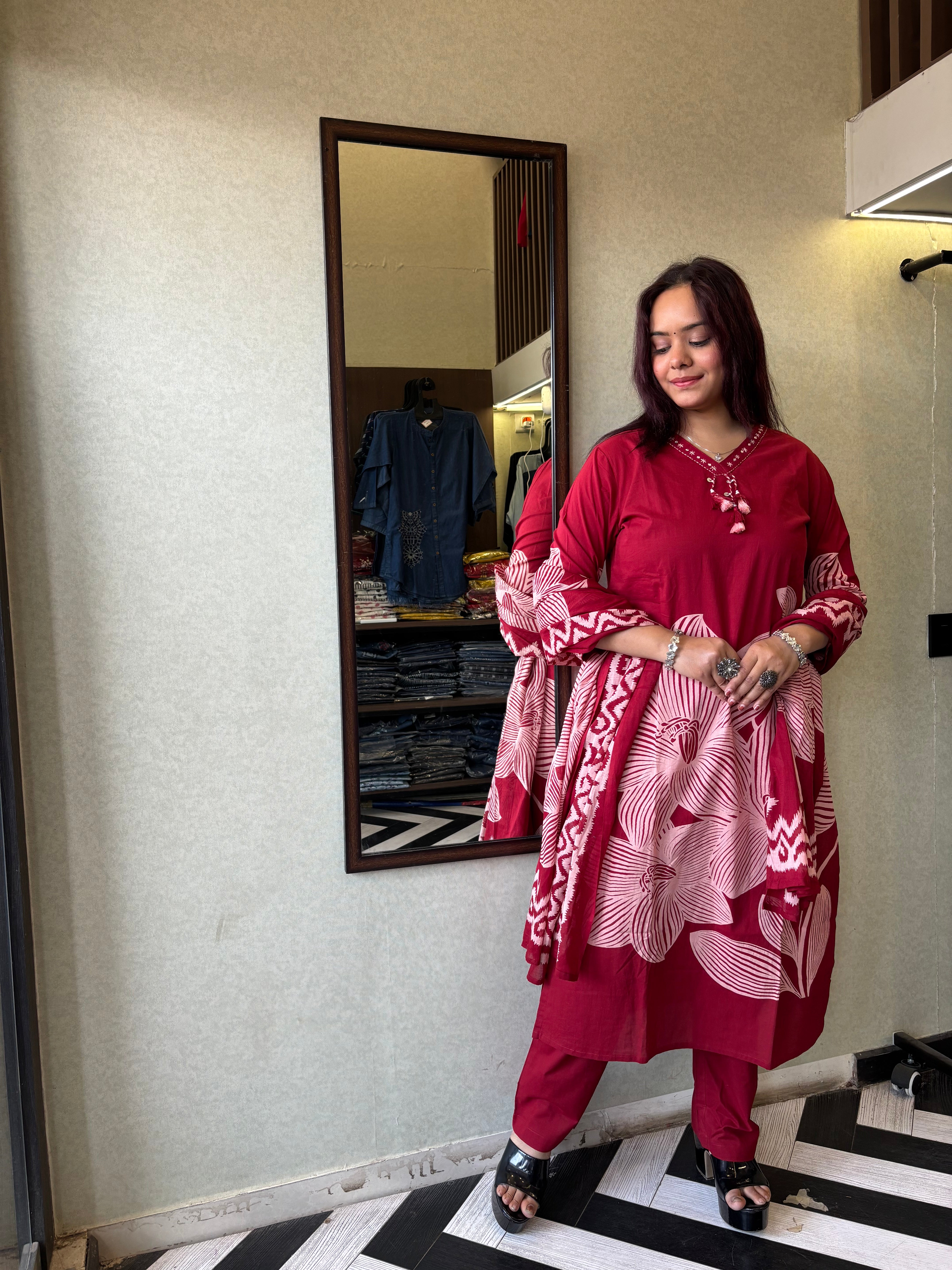 Image of Pure Mull Cotton 3 Piece Cotton Set