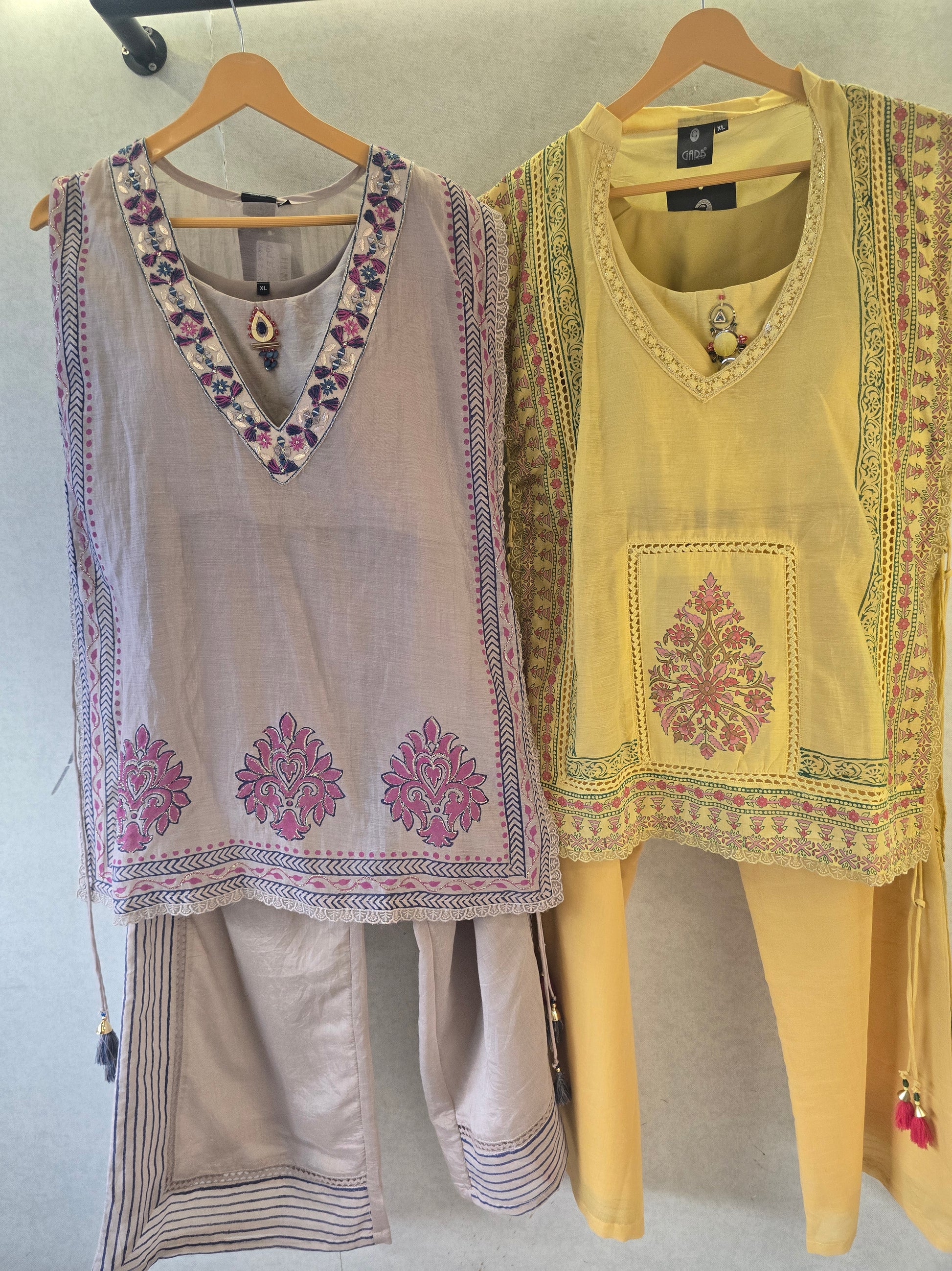 Pastel Yellow Floral Print Cape Style Co-Ord Set