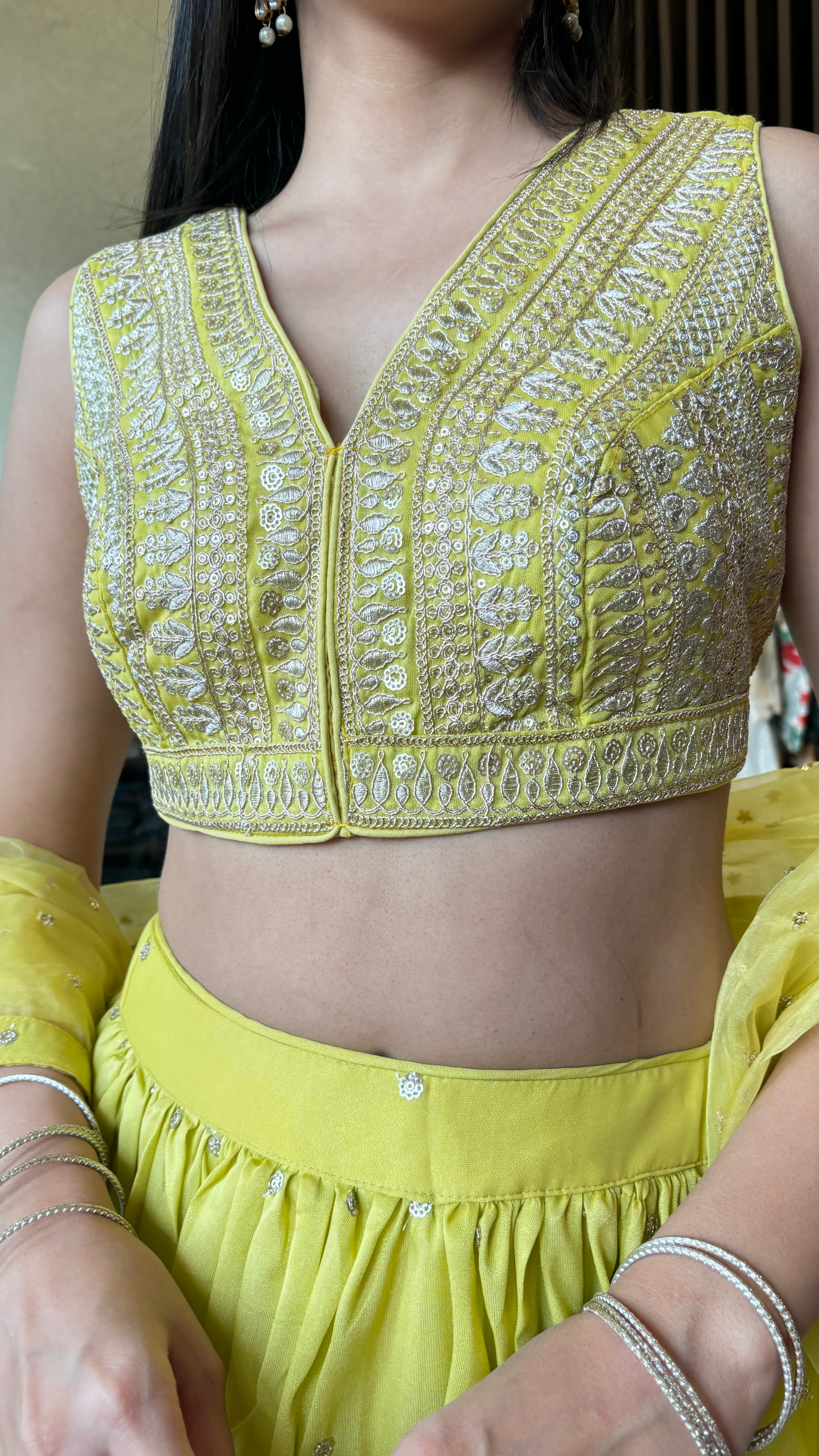 Image of Pure Shimmer 3 Piece with Hand work