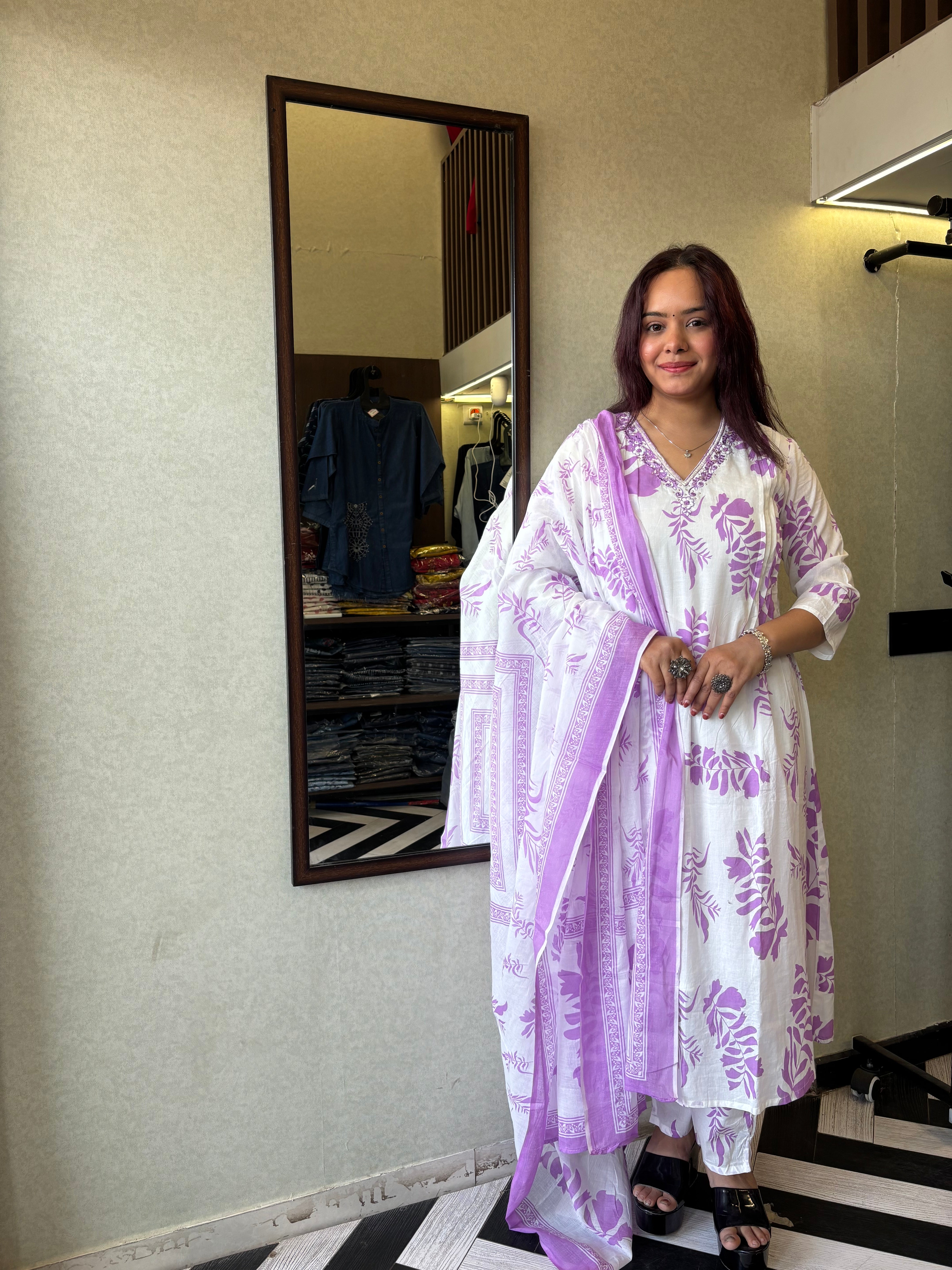 Pure Mull Cotton 3 Piece Cotton Set