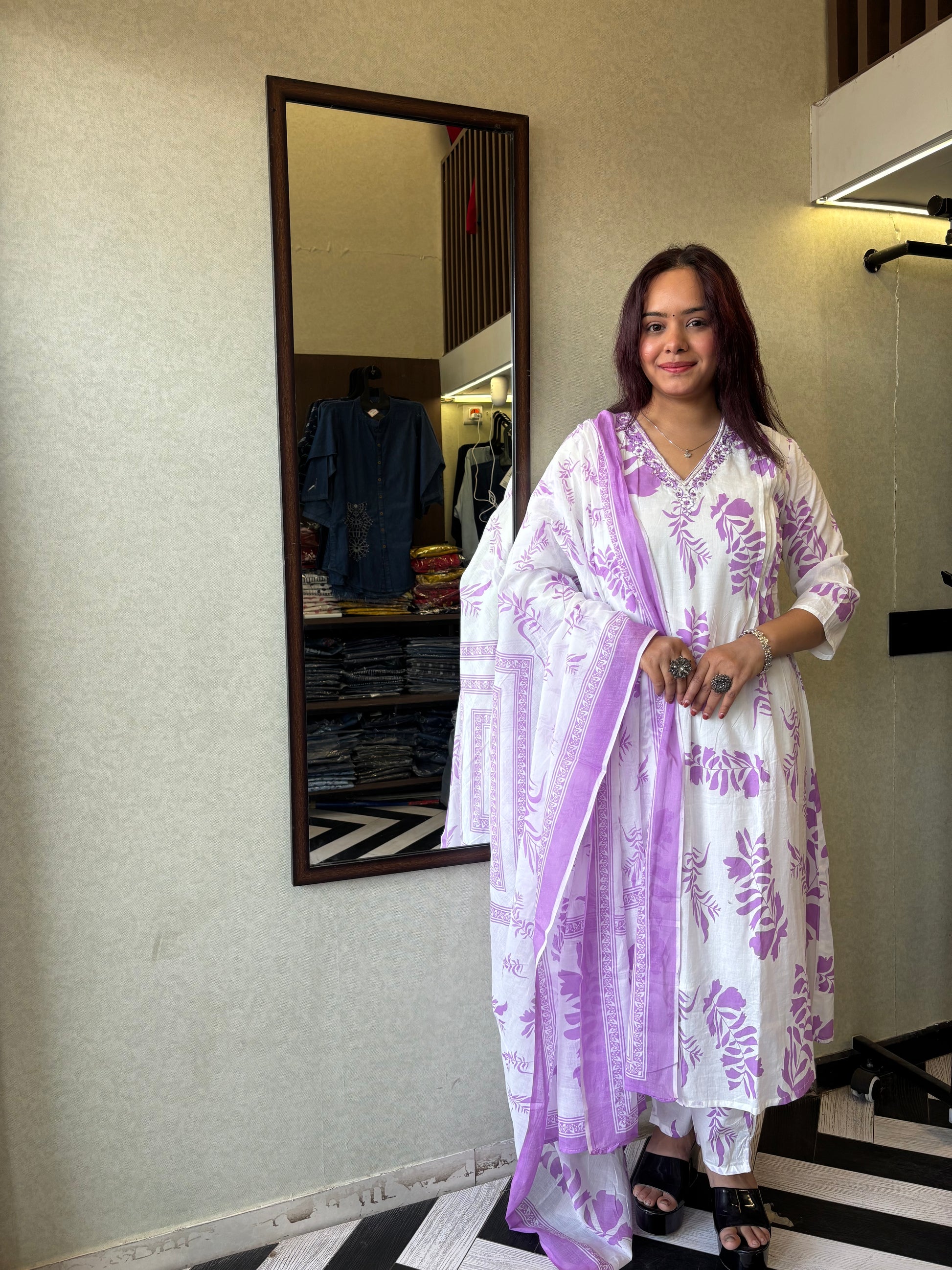 Pure Mull Cotton 3 Piece Cotton Set