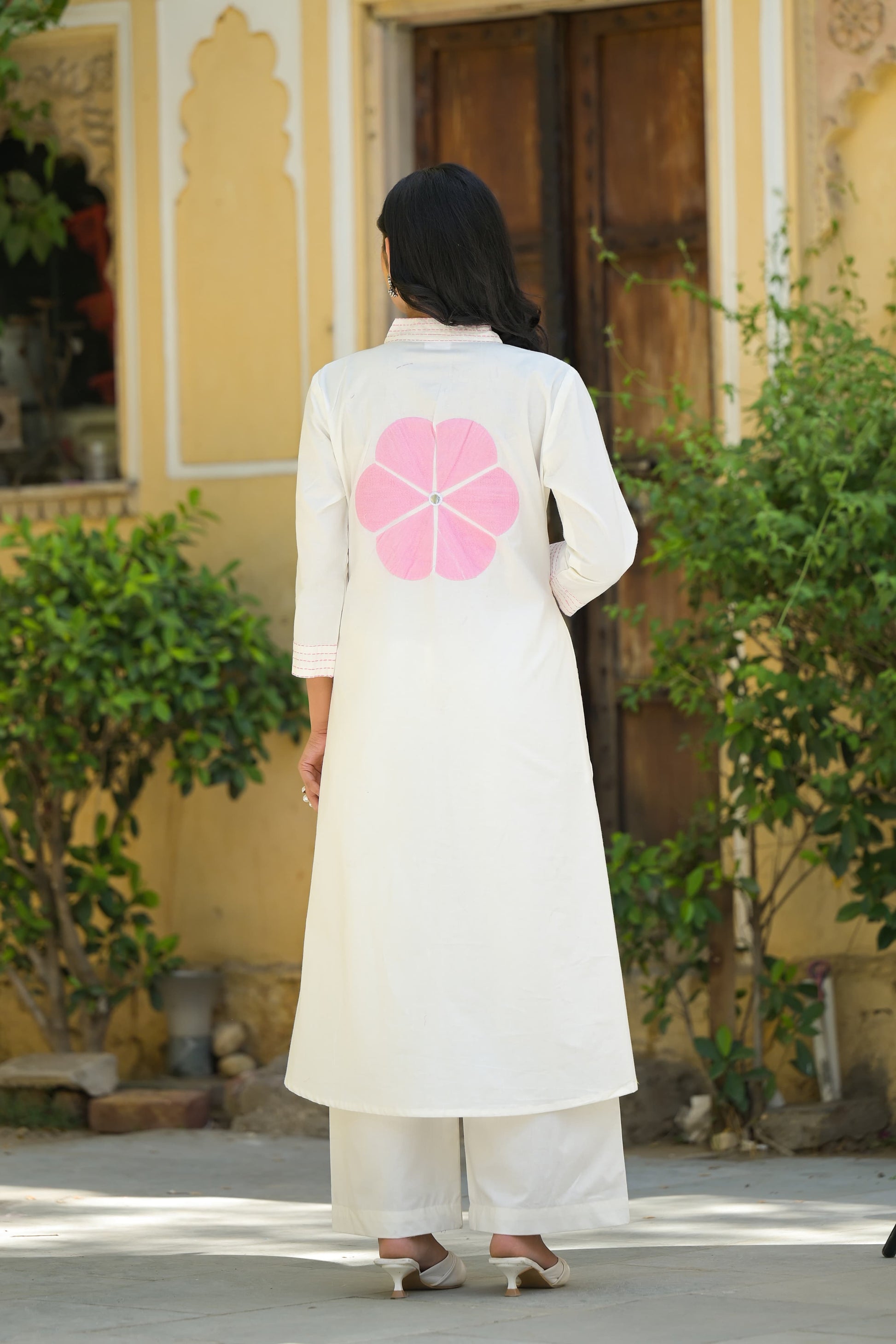 Pure Cotton 2 Piece Set with Orignal Mirror Hand work