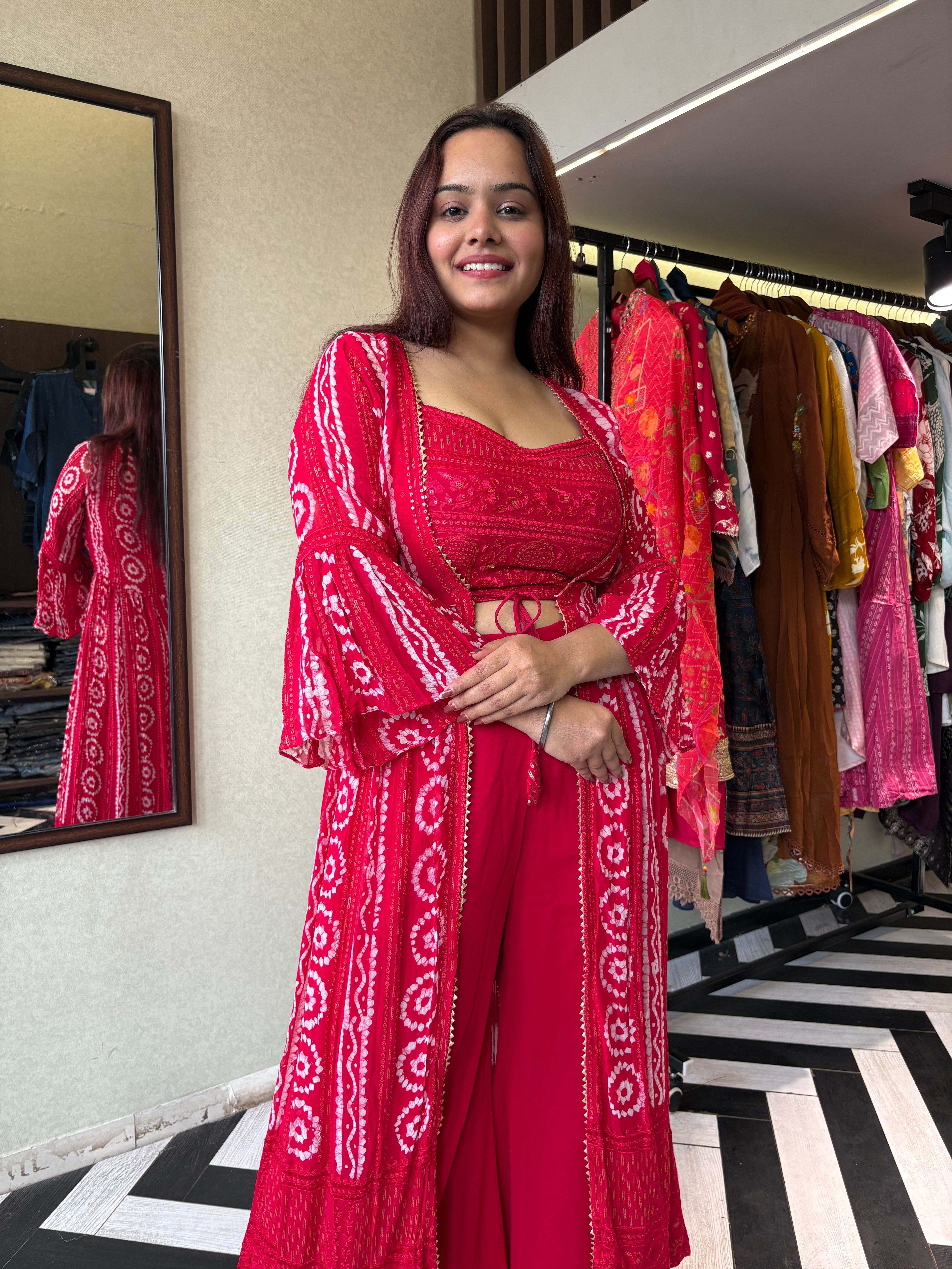 Pure Georgette 3 Piece with Hand work