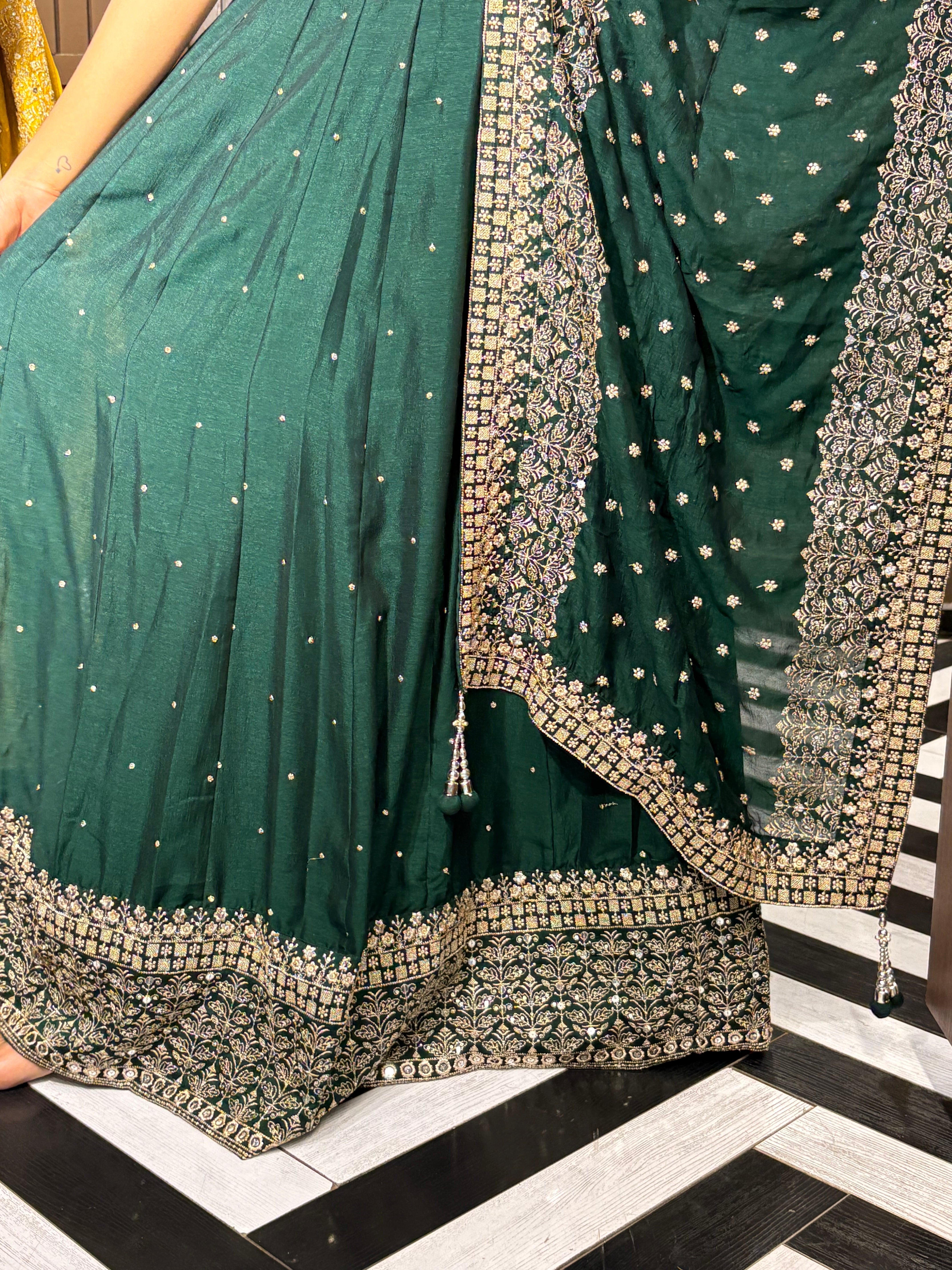 Pure Silk 3 Piece Indo western