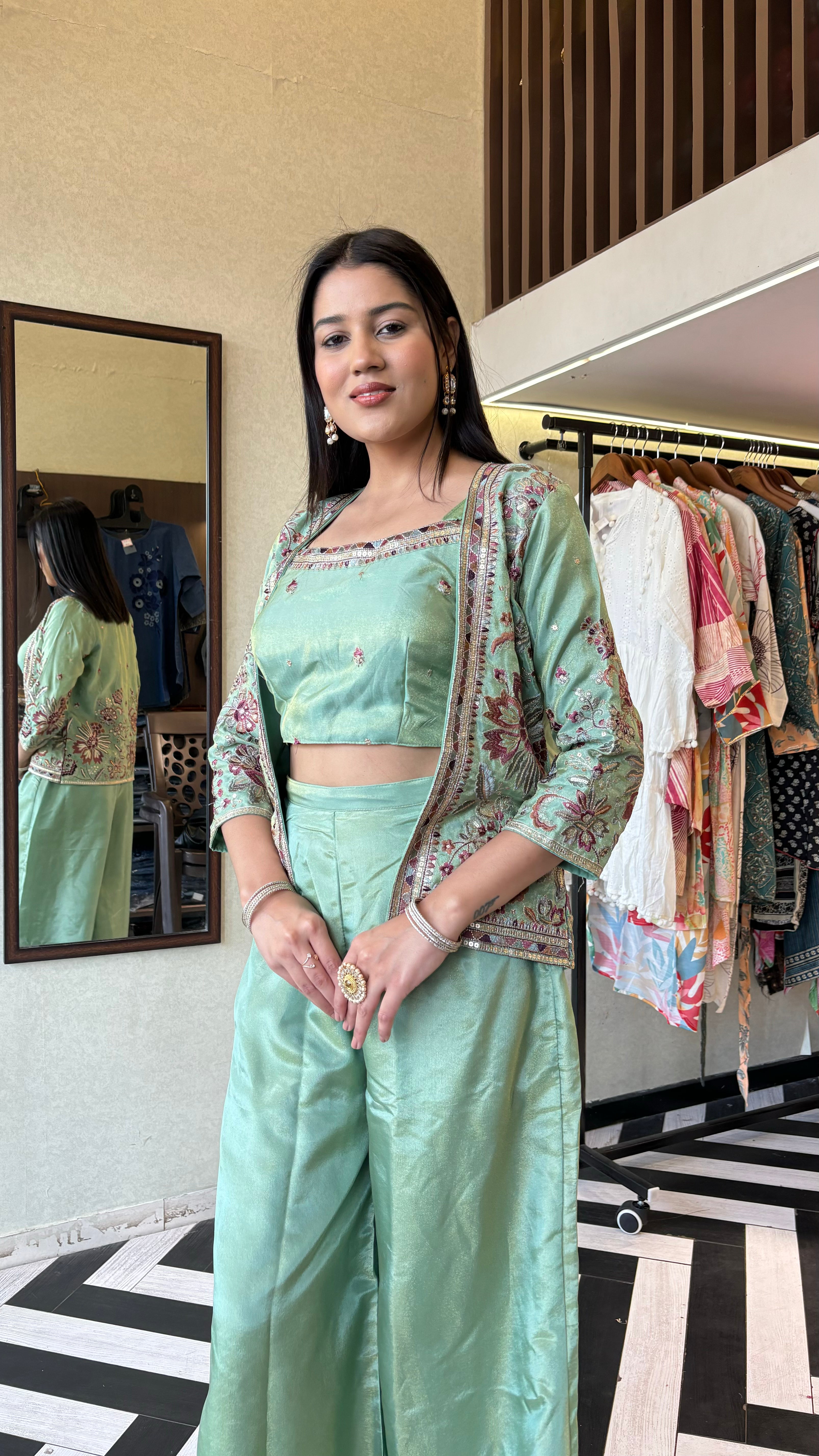 Image of Pure Shimmer Morni 3 Piece Set(2 Colors)