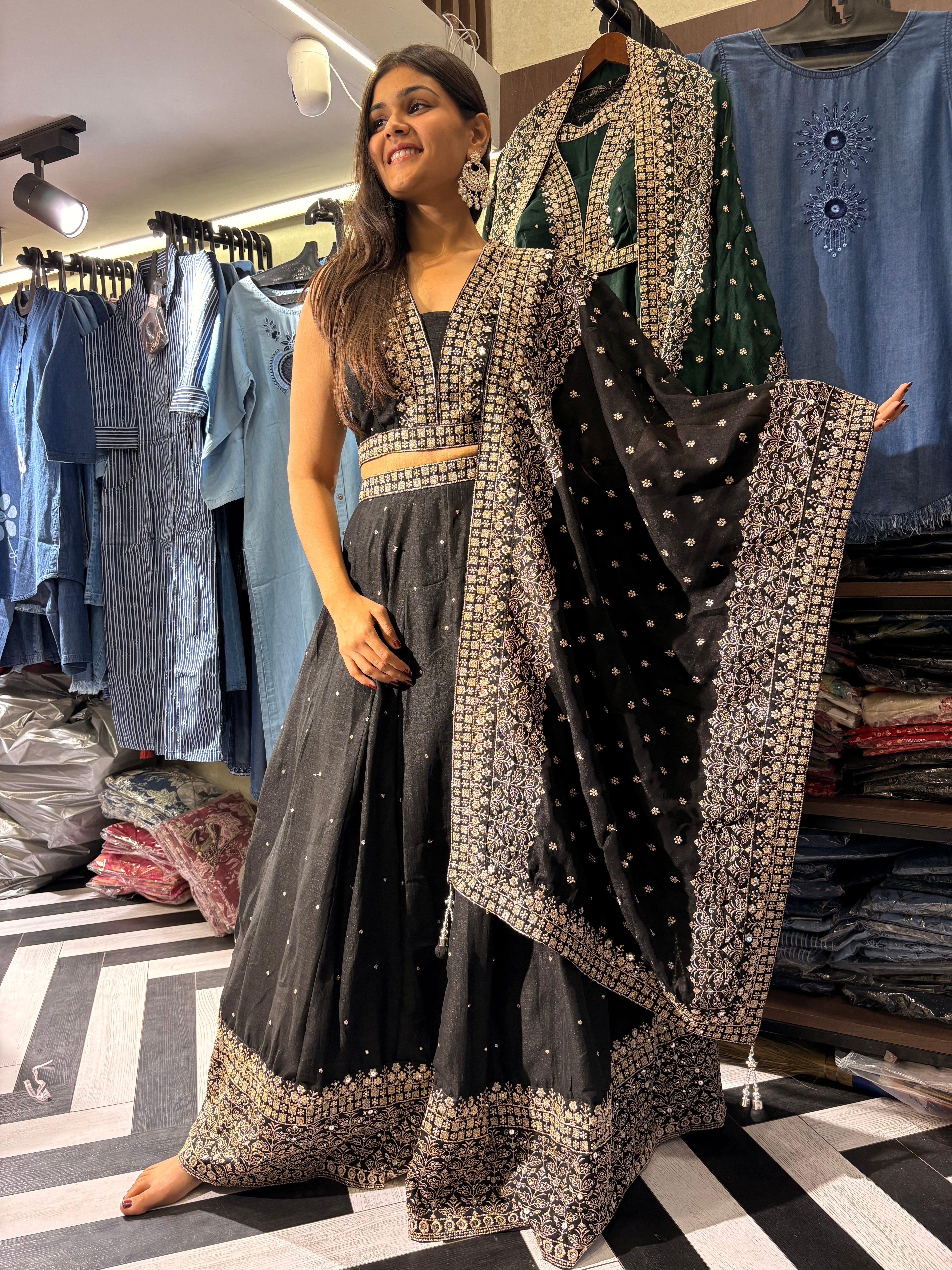 Pure Silk 3 Piece Indo western