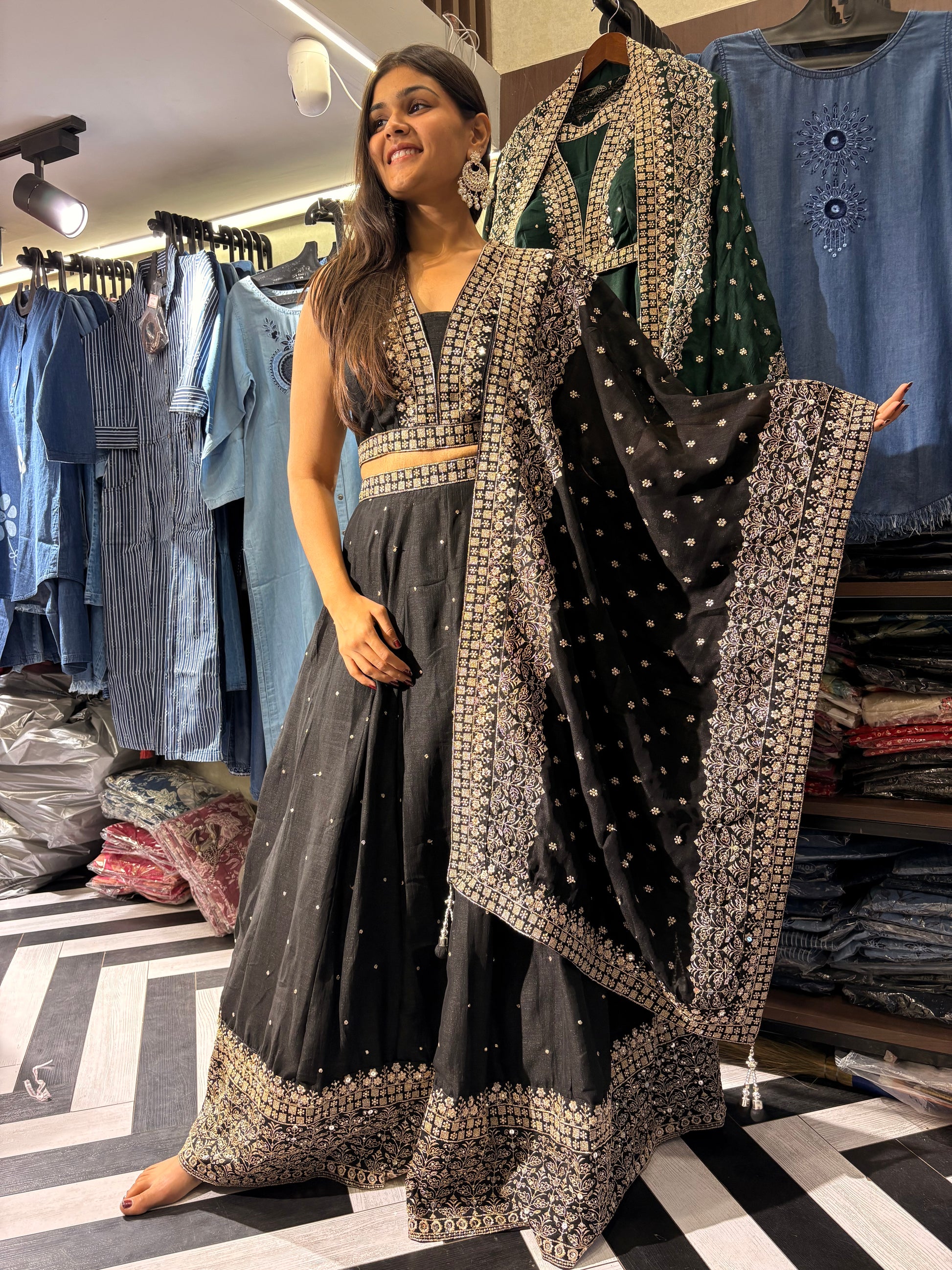 Pure Silk 3 Piece Indo western