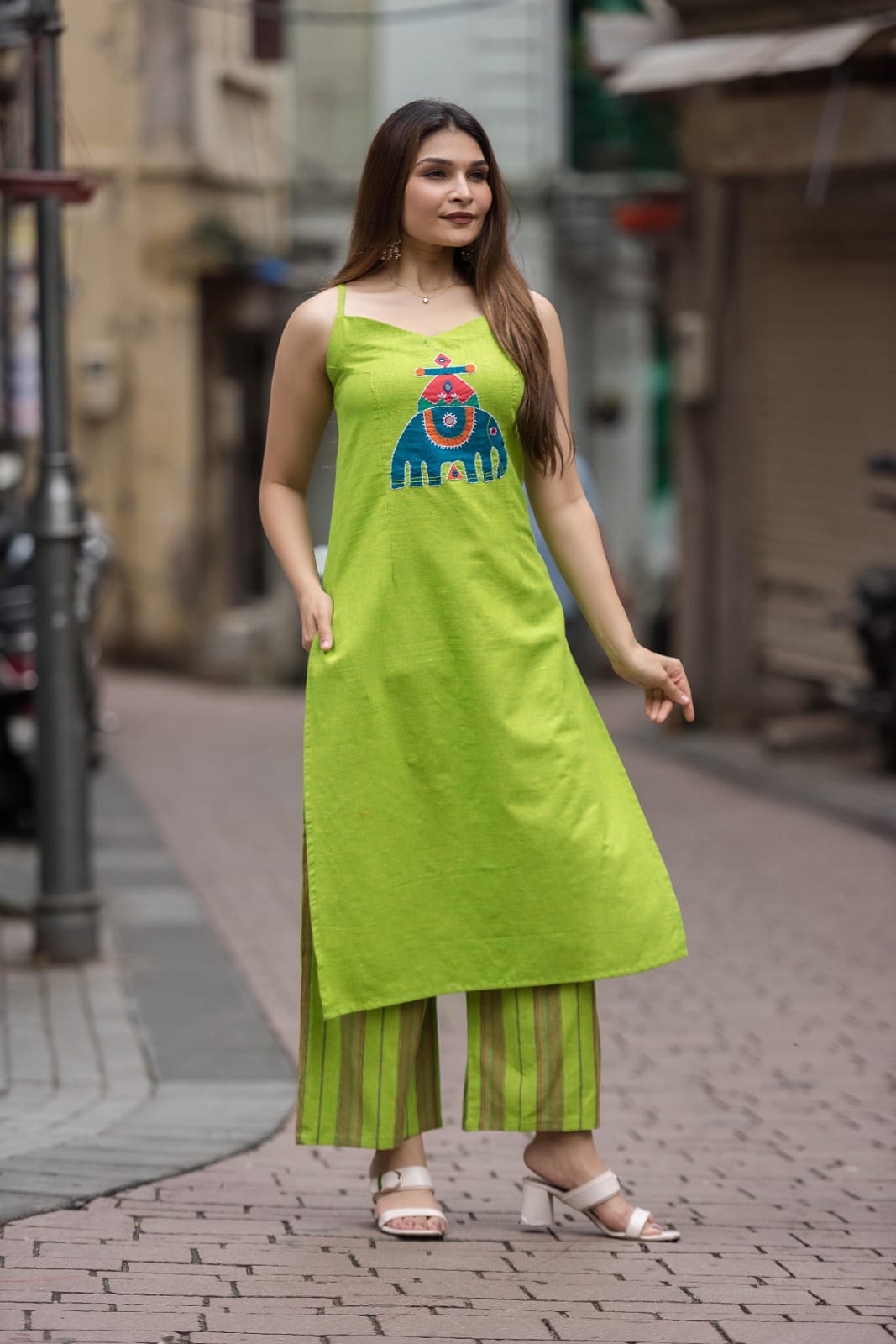 Tadko Brand Pure Cotton 2 Piece Spaghetti Coord Set