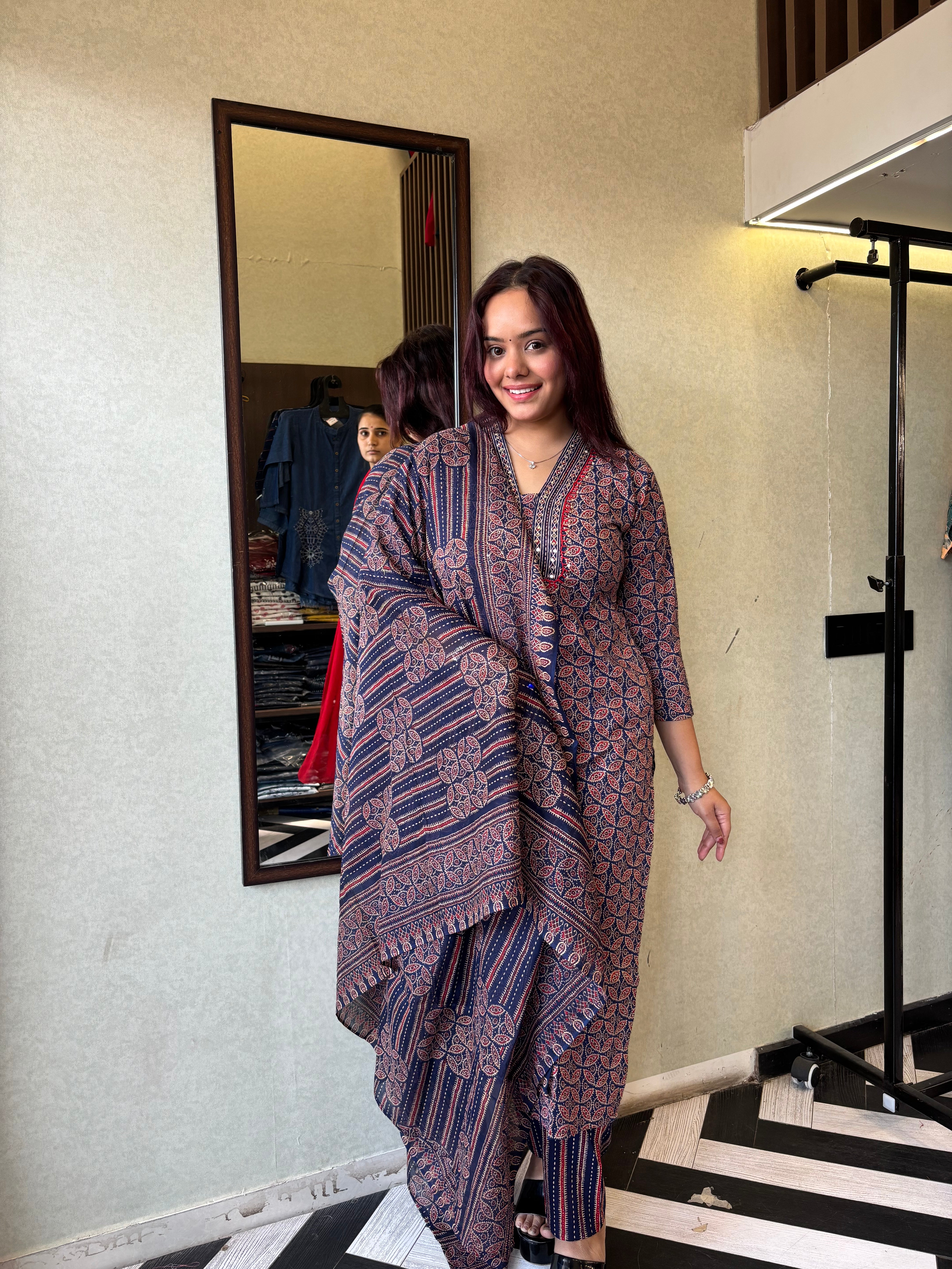 Image of Pure Mull Cotton 3 Piece Cotton Set