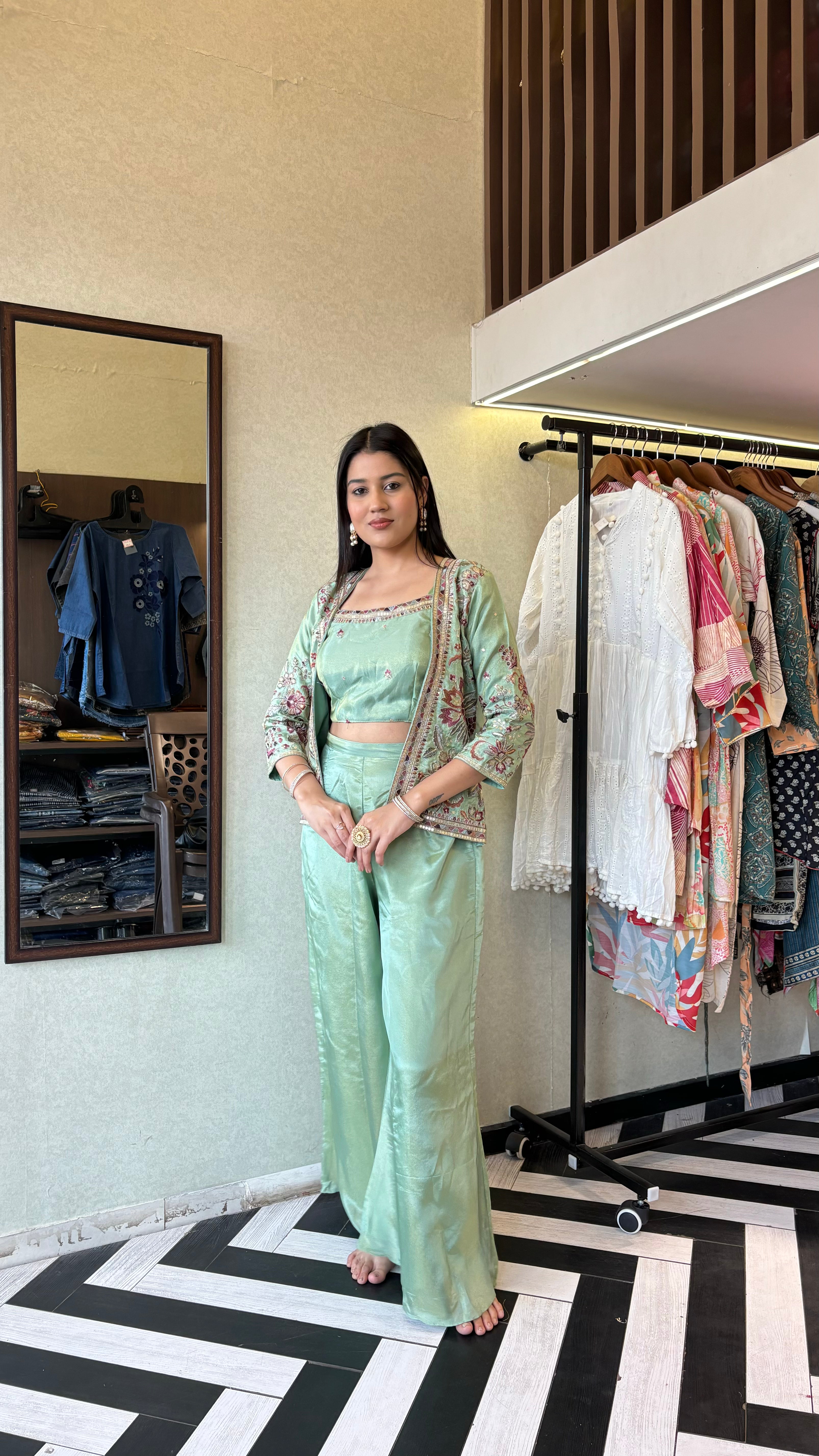 Pure Shimmer Morni 3 Piece Set(2 Colors)