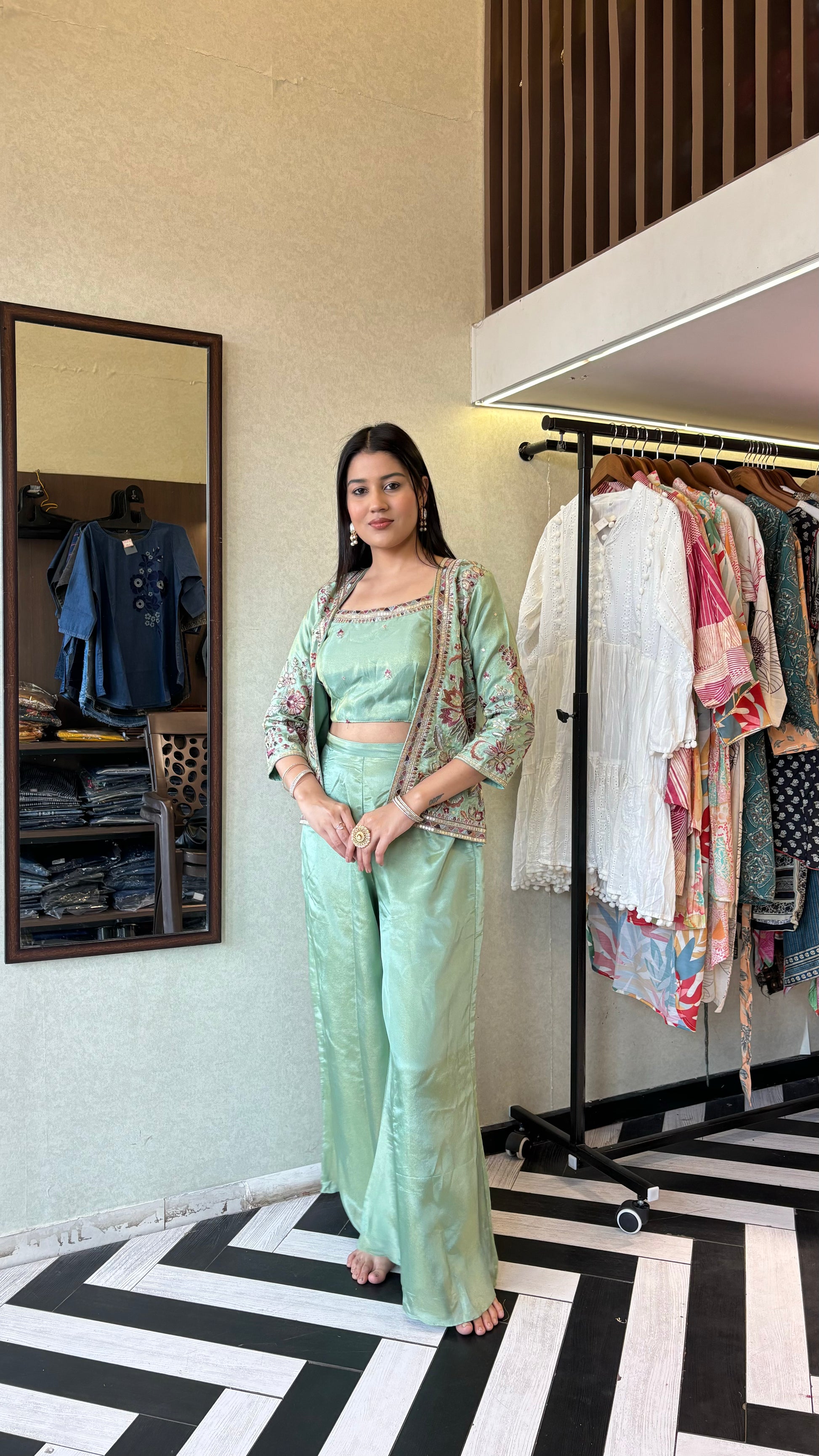 Pure Shimmer Morni 3 Piece Set(2 Colors)