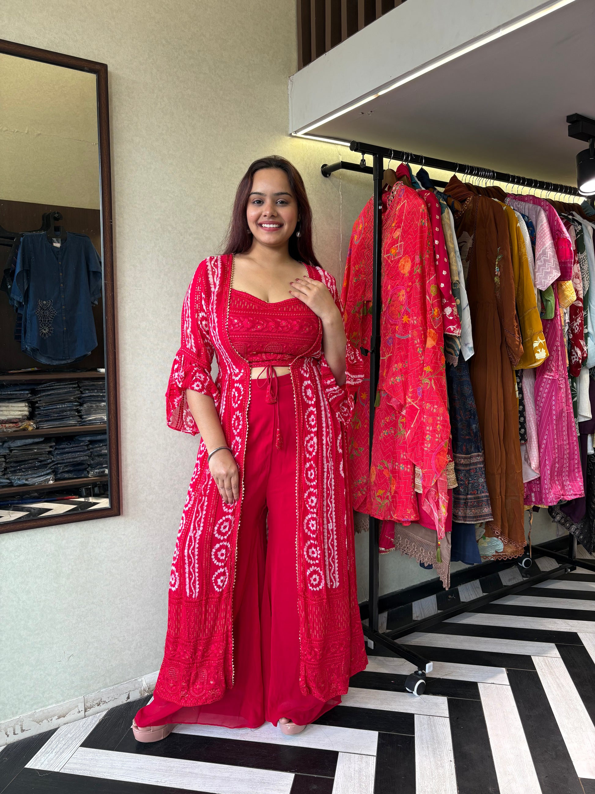 Pure Georgette 3 Piece with Hand work