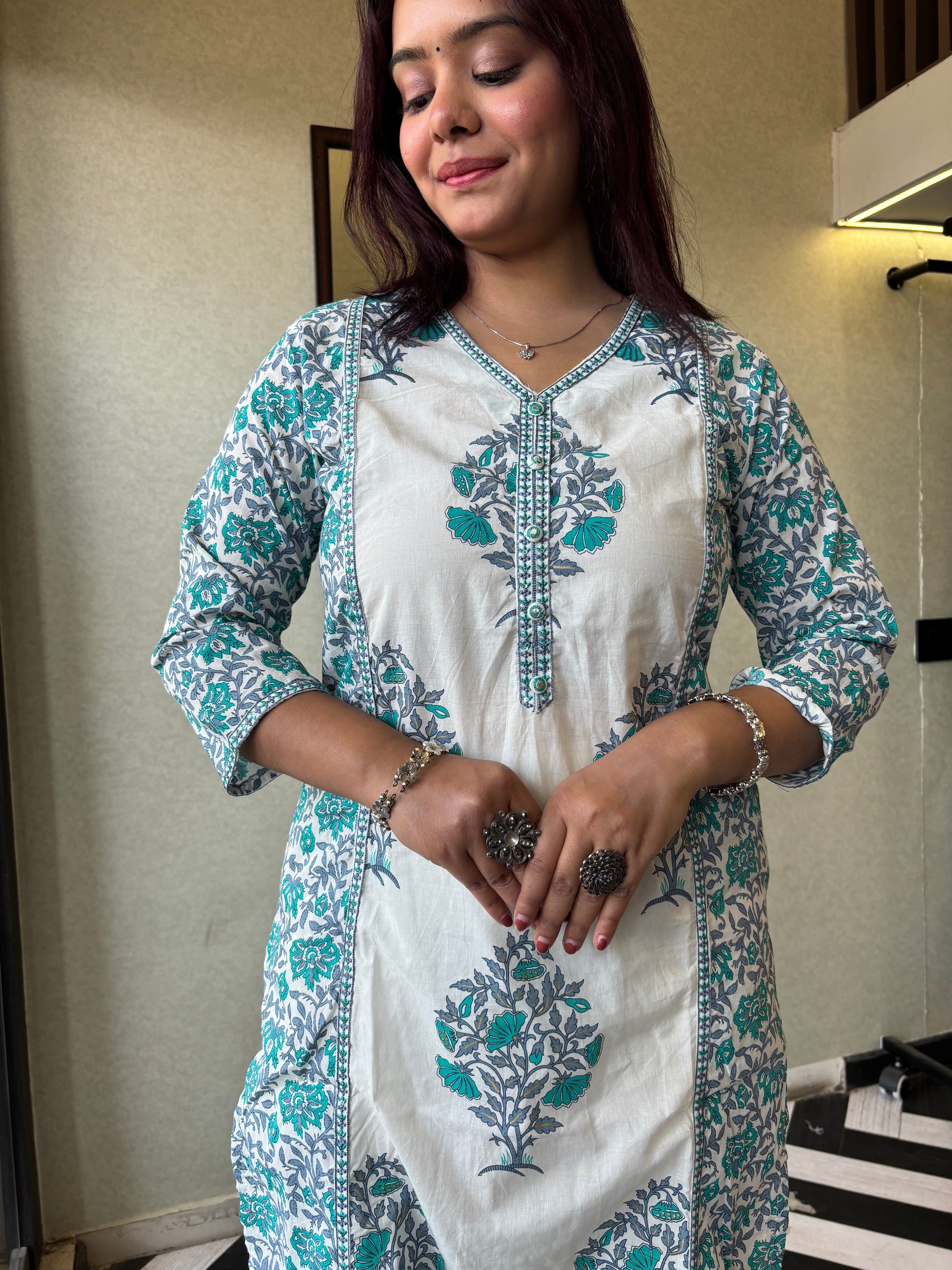 Pure Mull Cotton 3 Piece Cotton Set