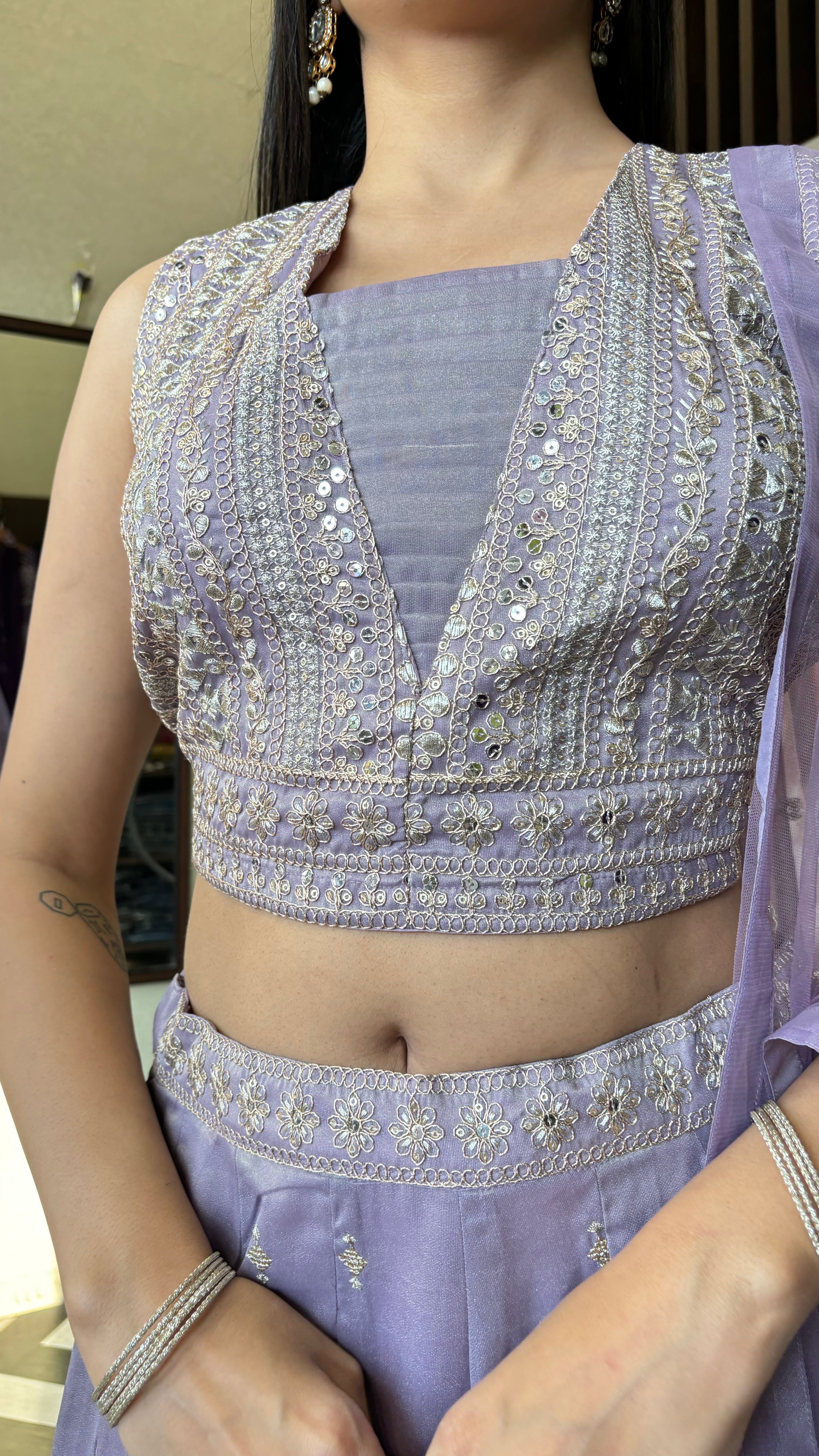 Image of Pure Shimmer Indo western 3 Piece Set