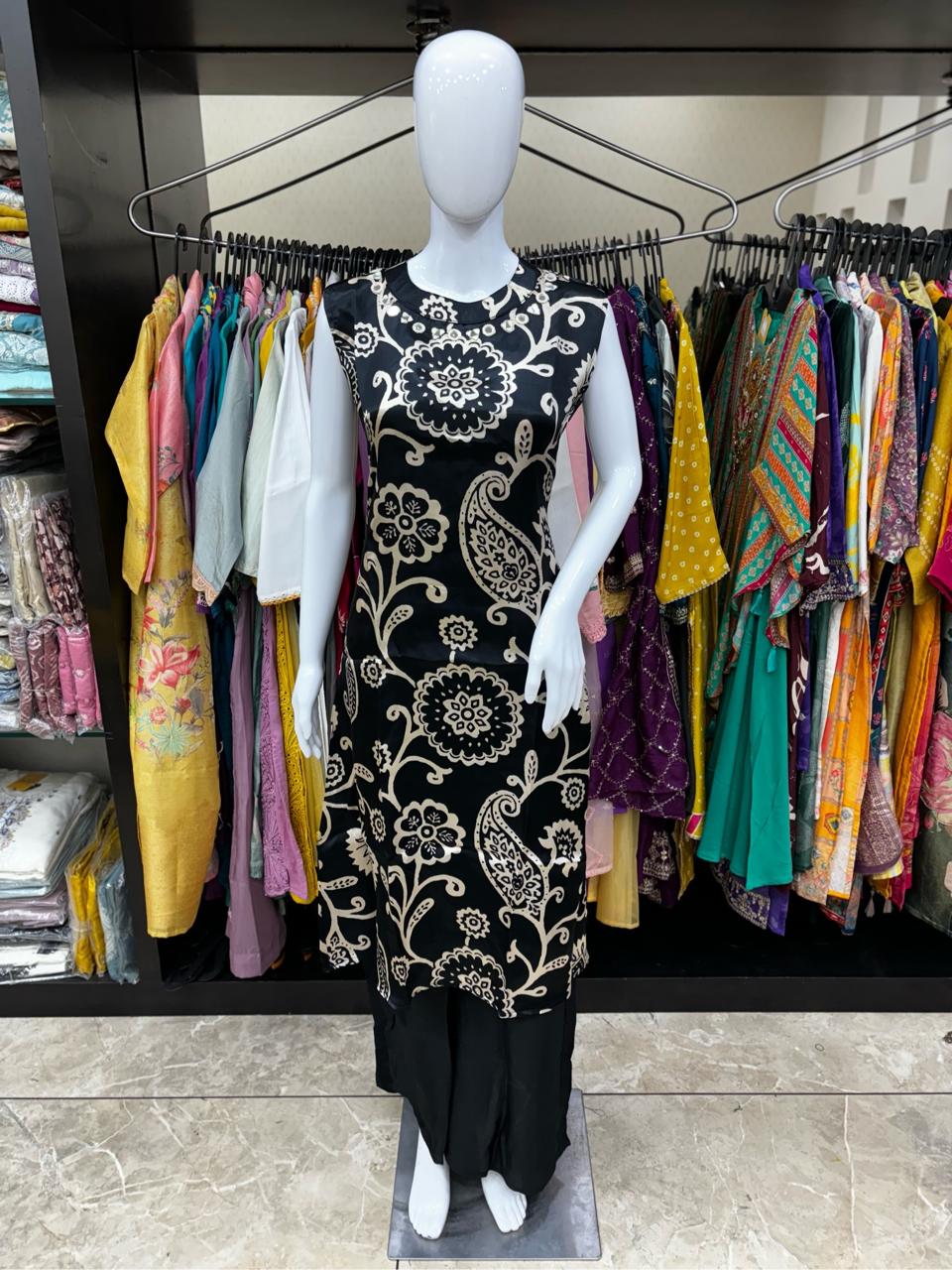 Pure Gaji Silk 3 Piece with Hand work