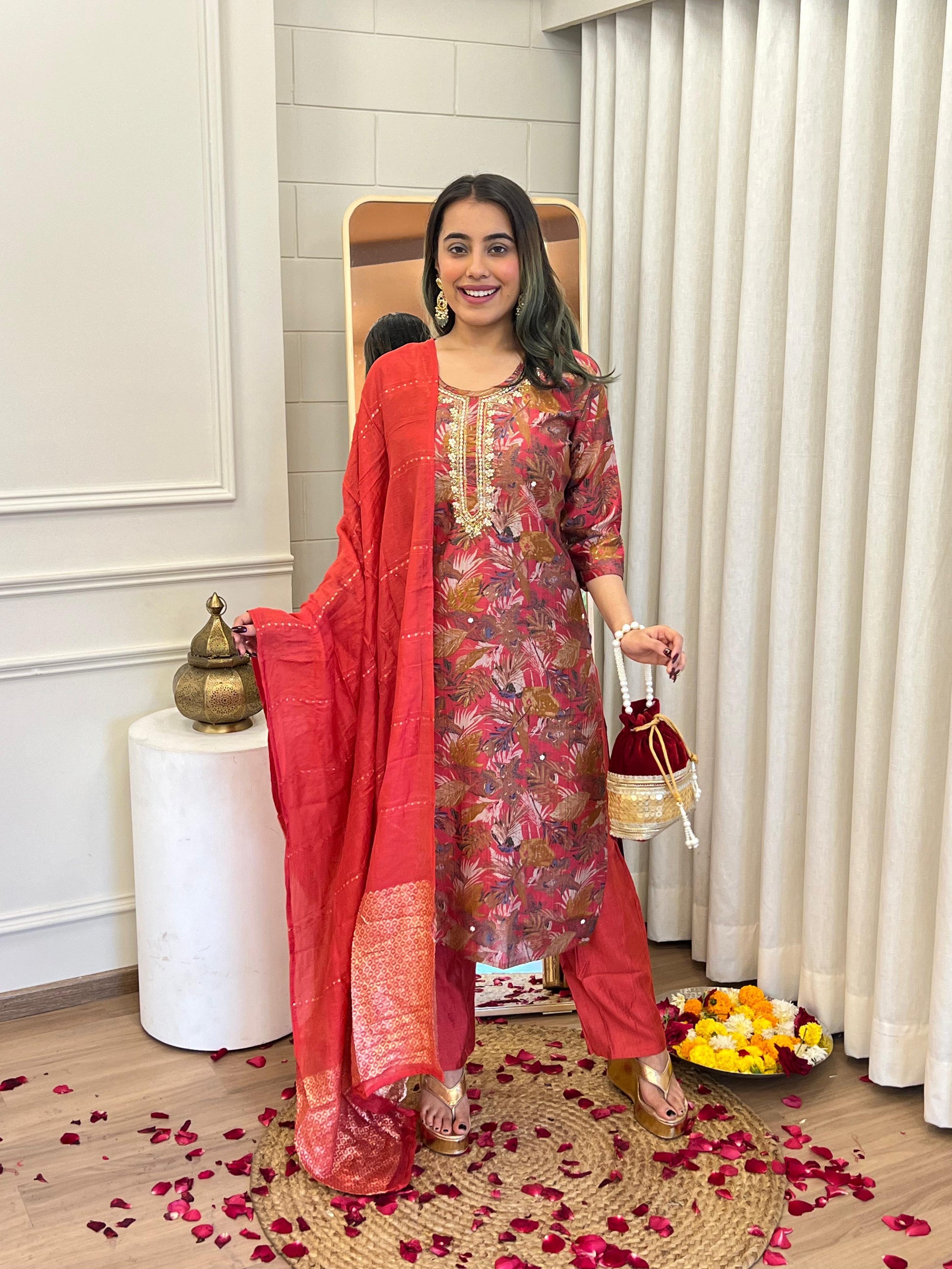 Pure Silk 3 Piece with Hand work