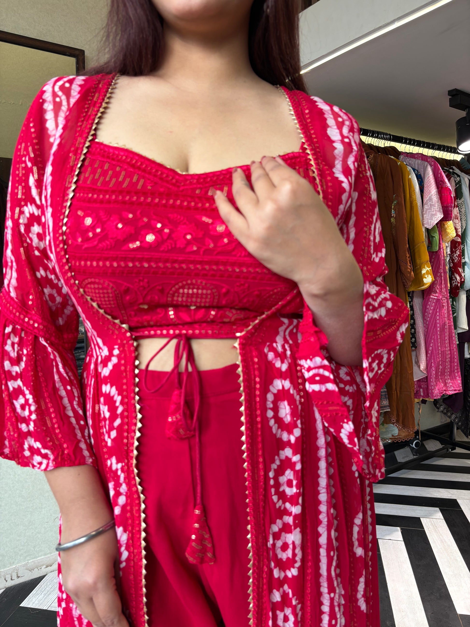 Pure Georgette 3 Piece with Hand work