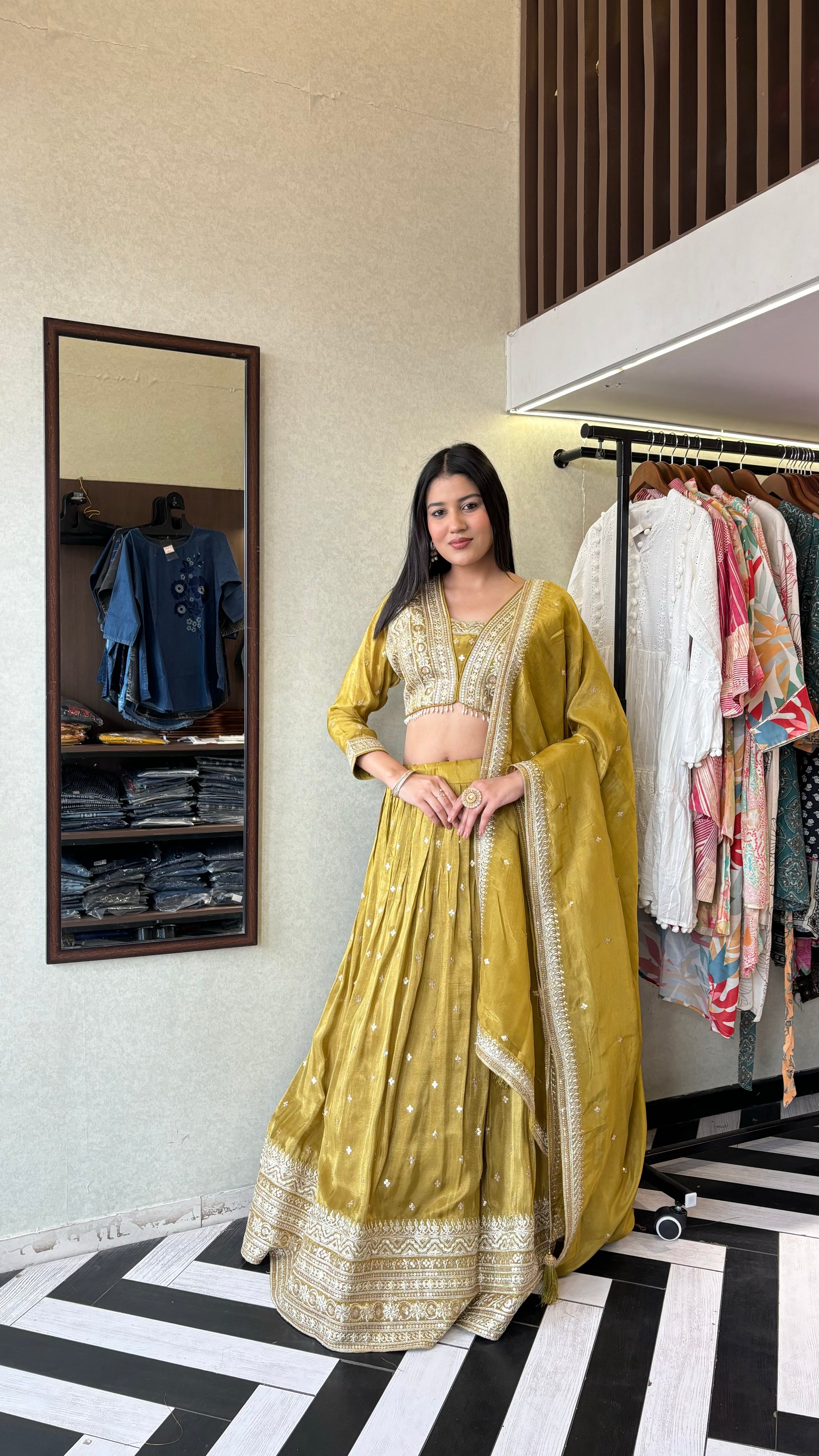 Pure Georgette Indo Western Piece with Hand work