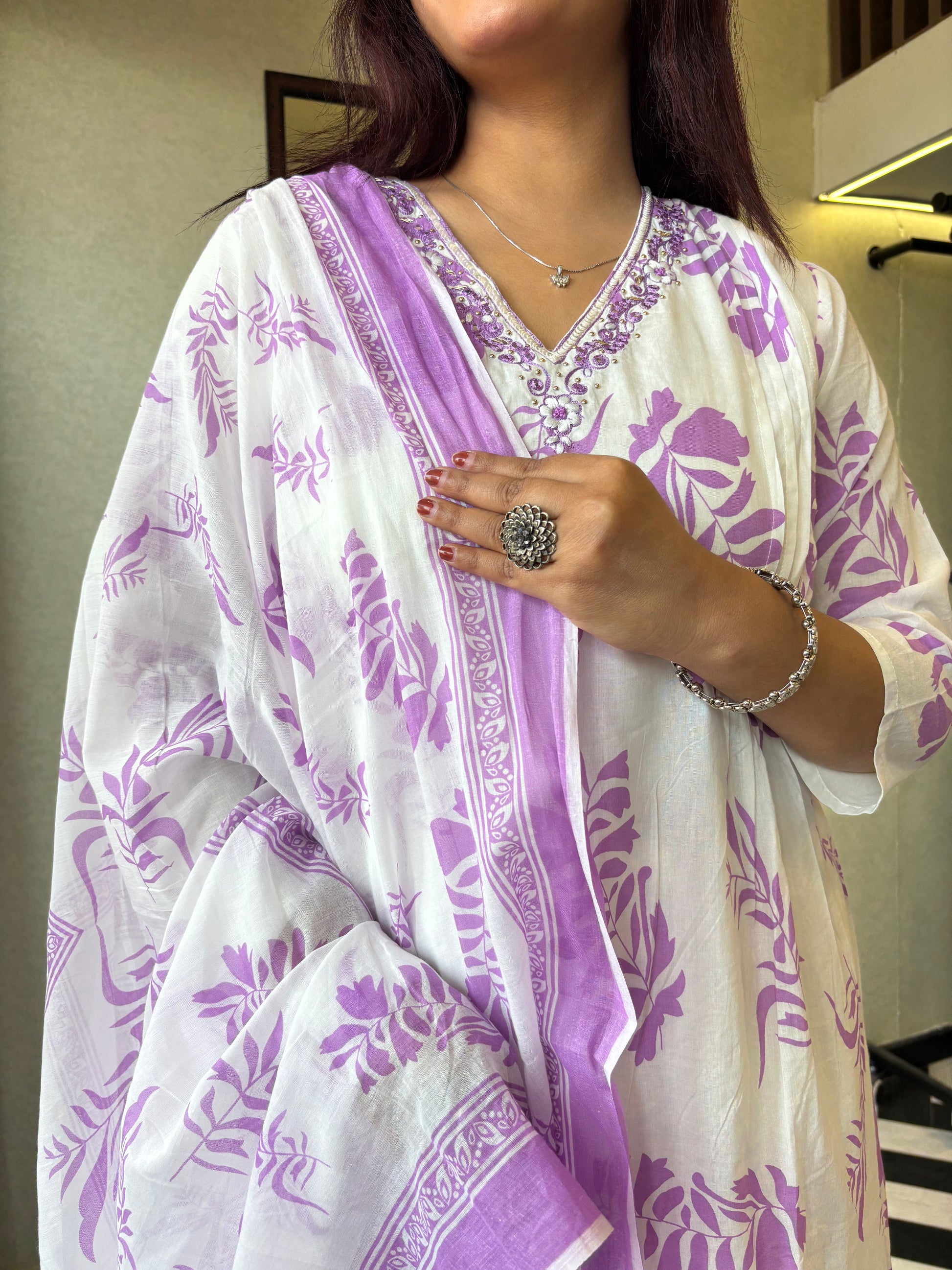 Pure Mull Cotton 3 Piece Cotton Set