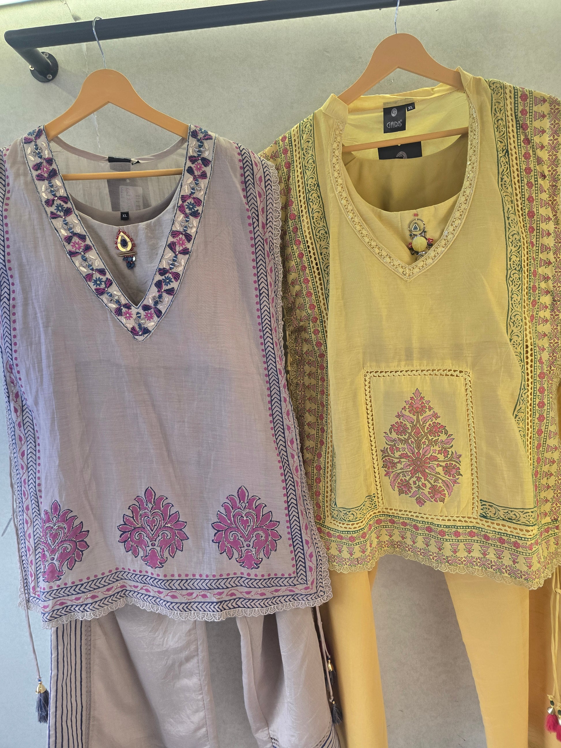 Pastel Yellow Floral Print Cape Style Co-Ord Set