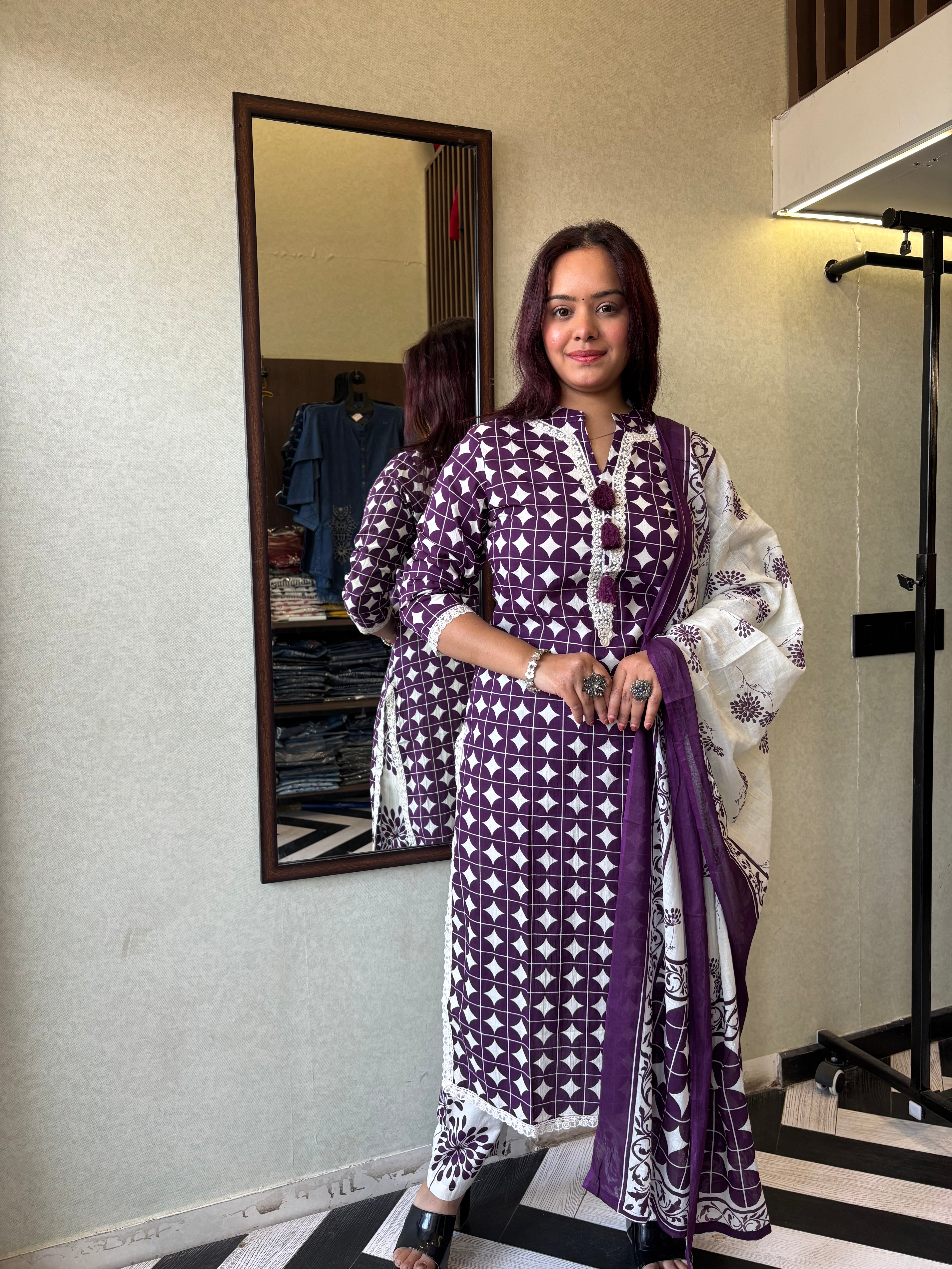 Image of Pure Mull Cotton 3 Piece Cotton Set