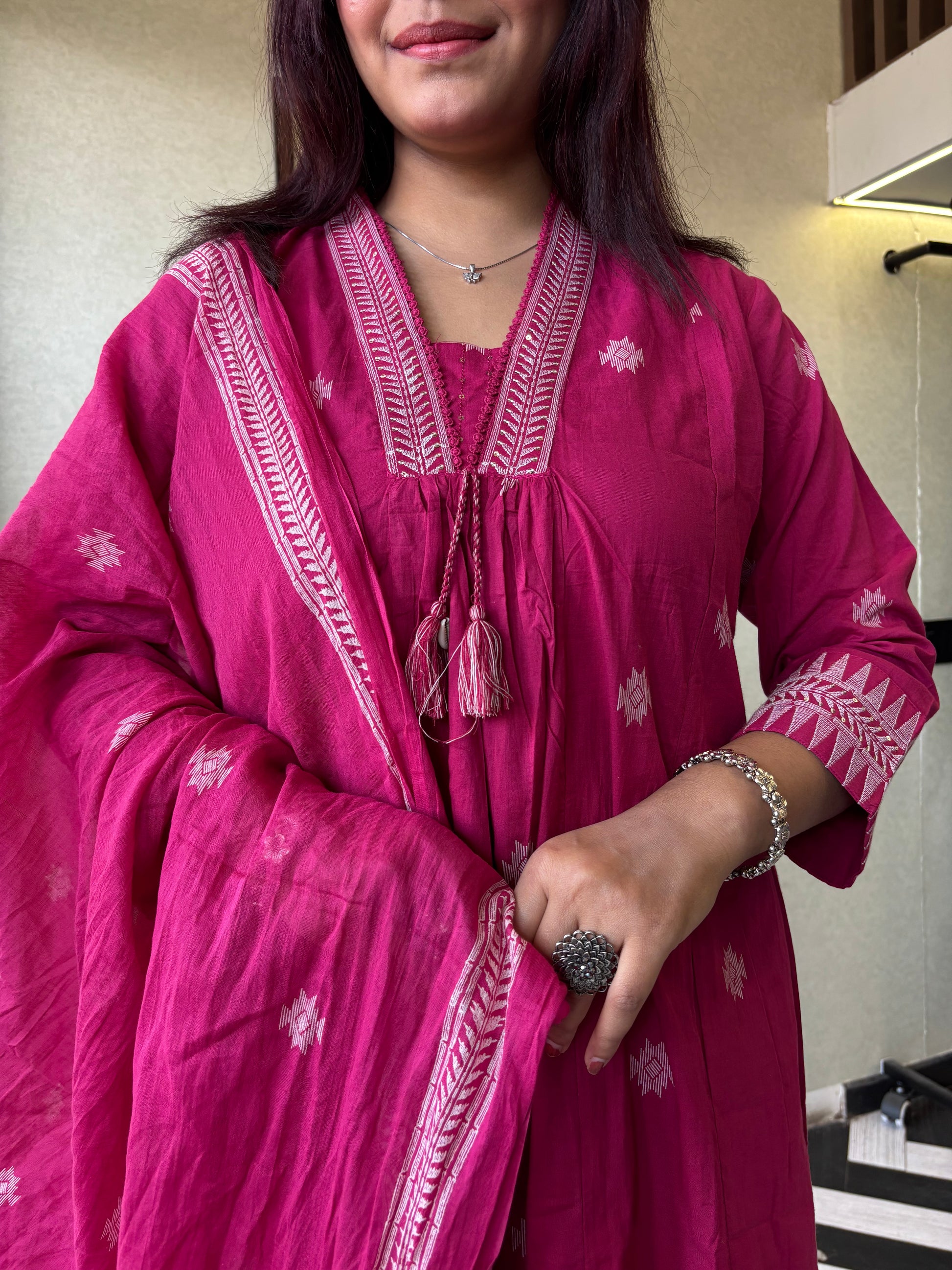 Pure Mull Cotton 3 Piece Cotton Set