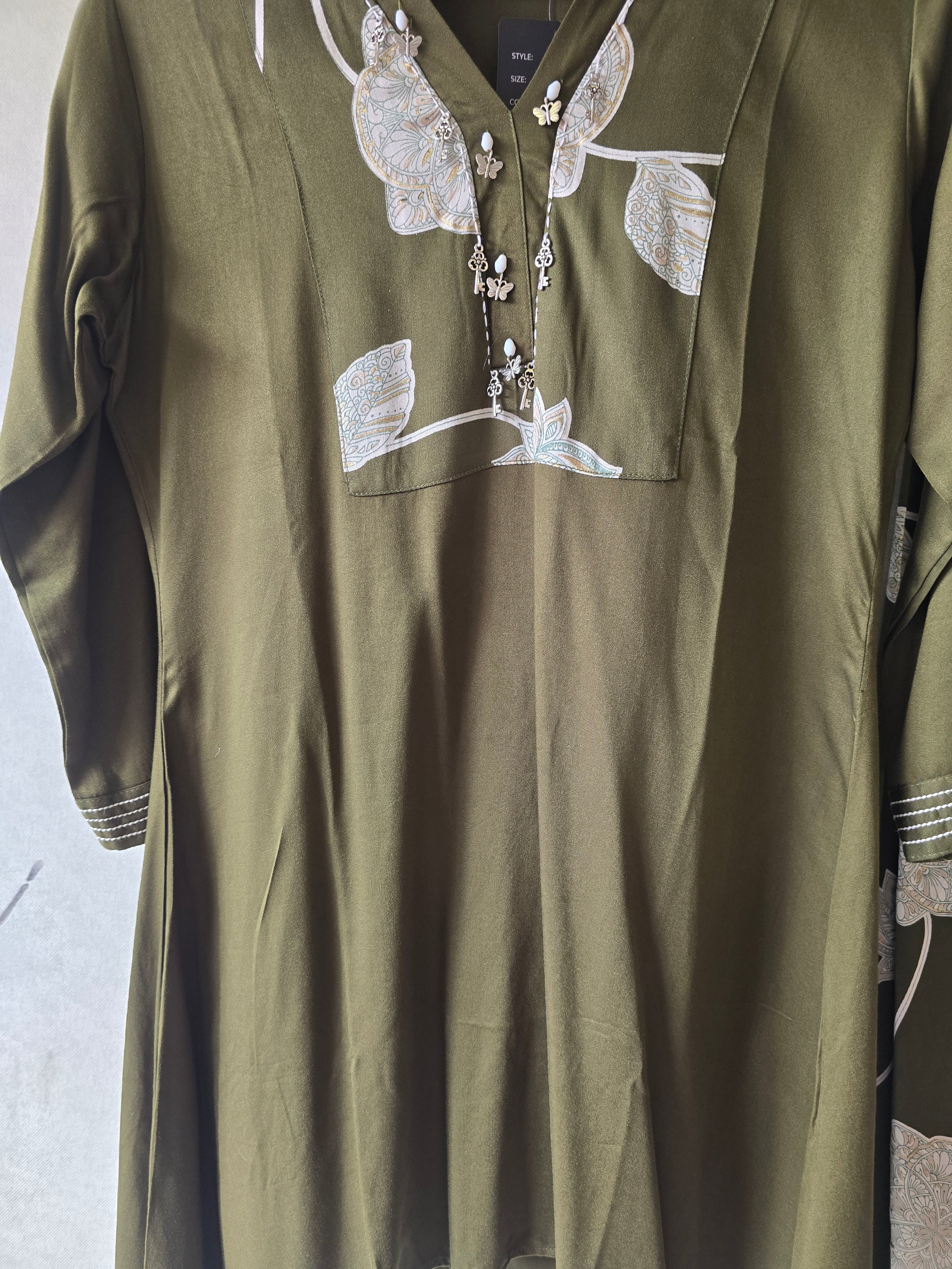 Image of Olive Botanical Print Co-Ord Set