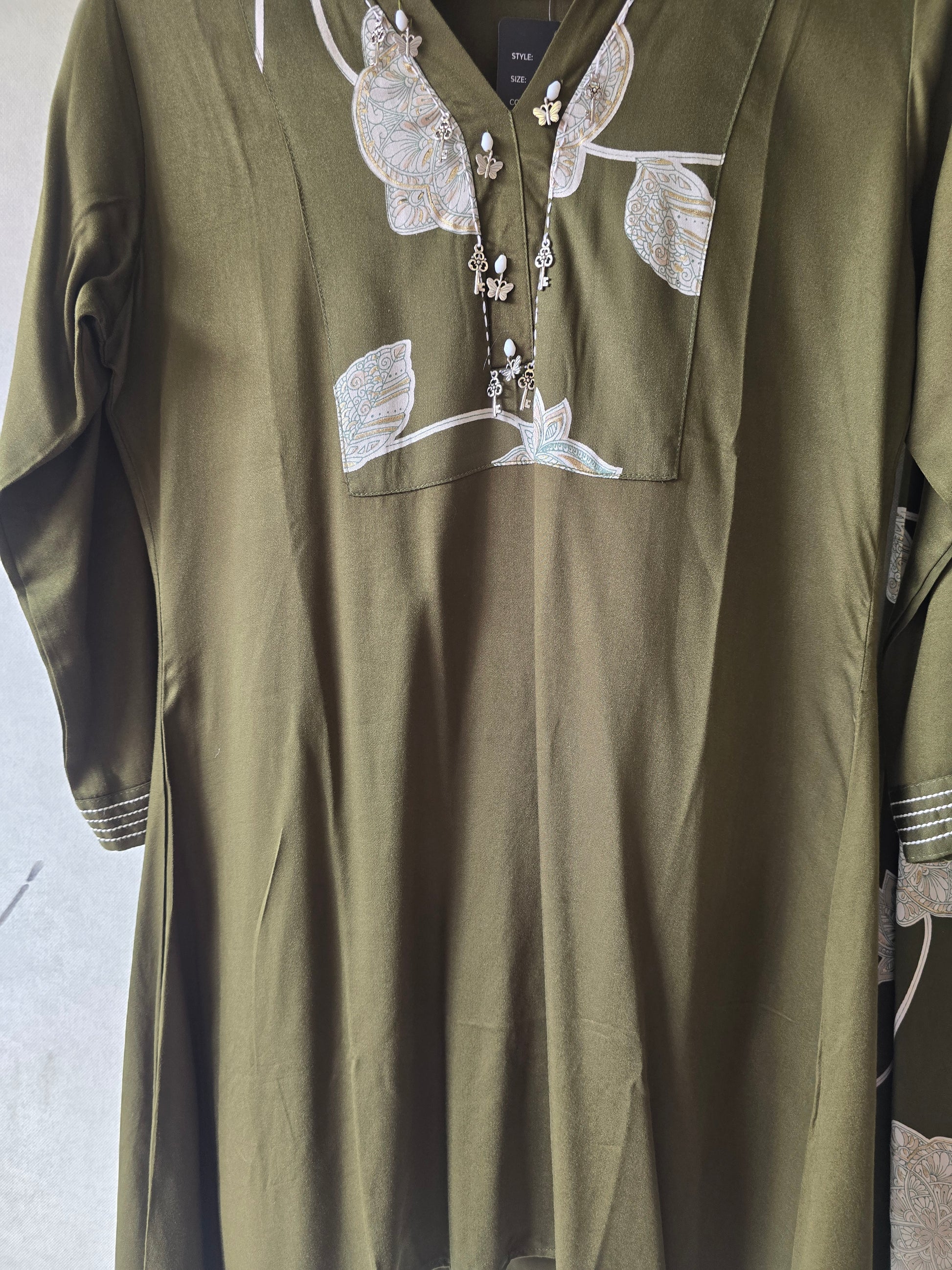 Olive Botanical Print Co-Ord Set