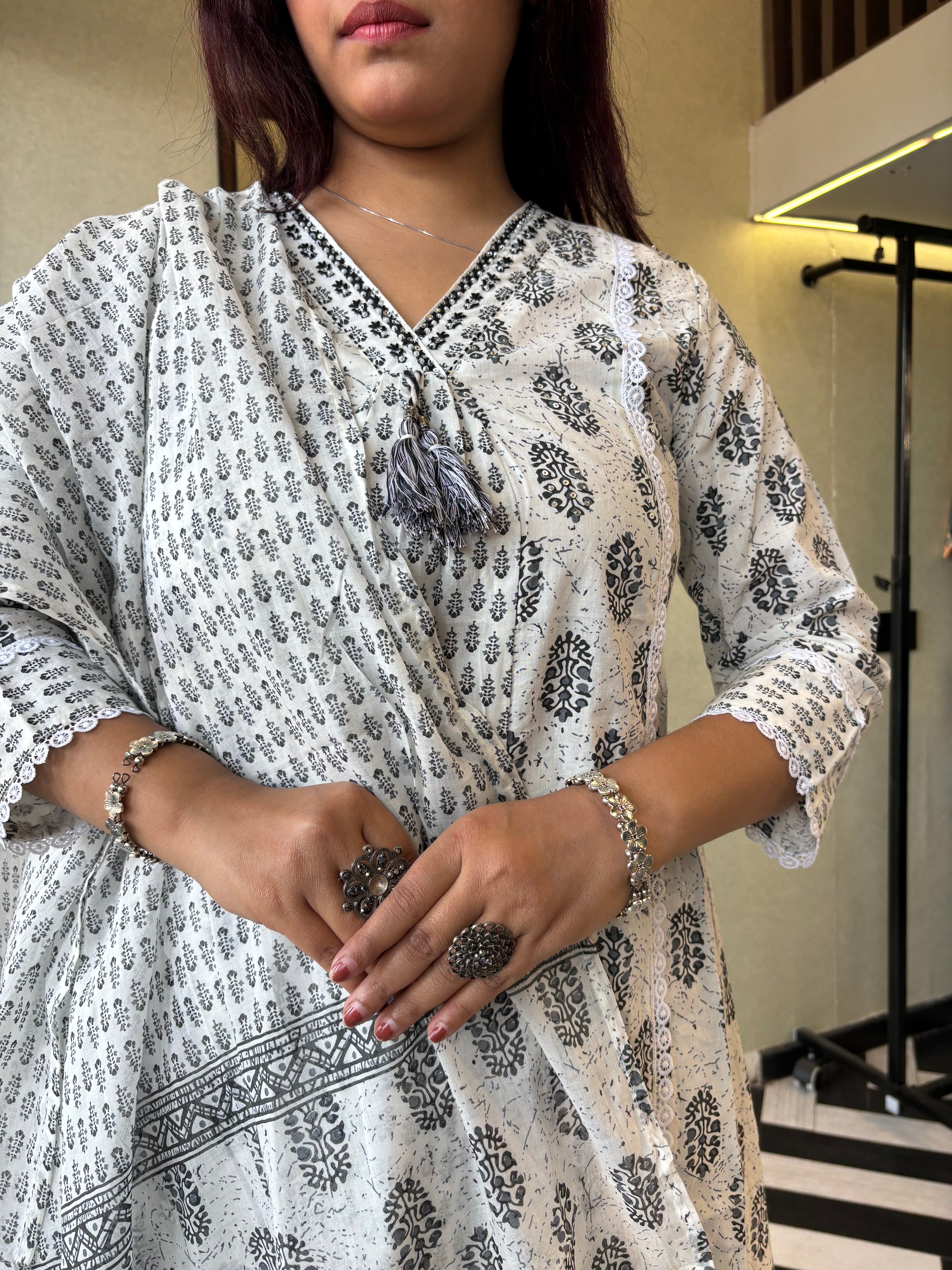 Image of Pure Mull Cotton 3 Piece Cotton Set