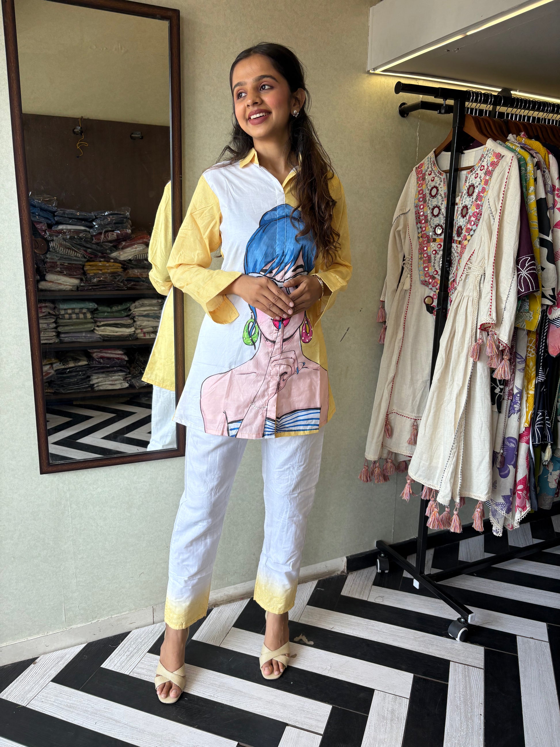 Breezy Days, Bold Prints!

Step out in style with our pure cotton 2-piece coord sets soft, breathable, and printed to perfection.



Available in 2 fresh shades:

Sunny Yellow-Yellow & Soothing Pista Green - perfect for everyday elegance and casual outing