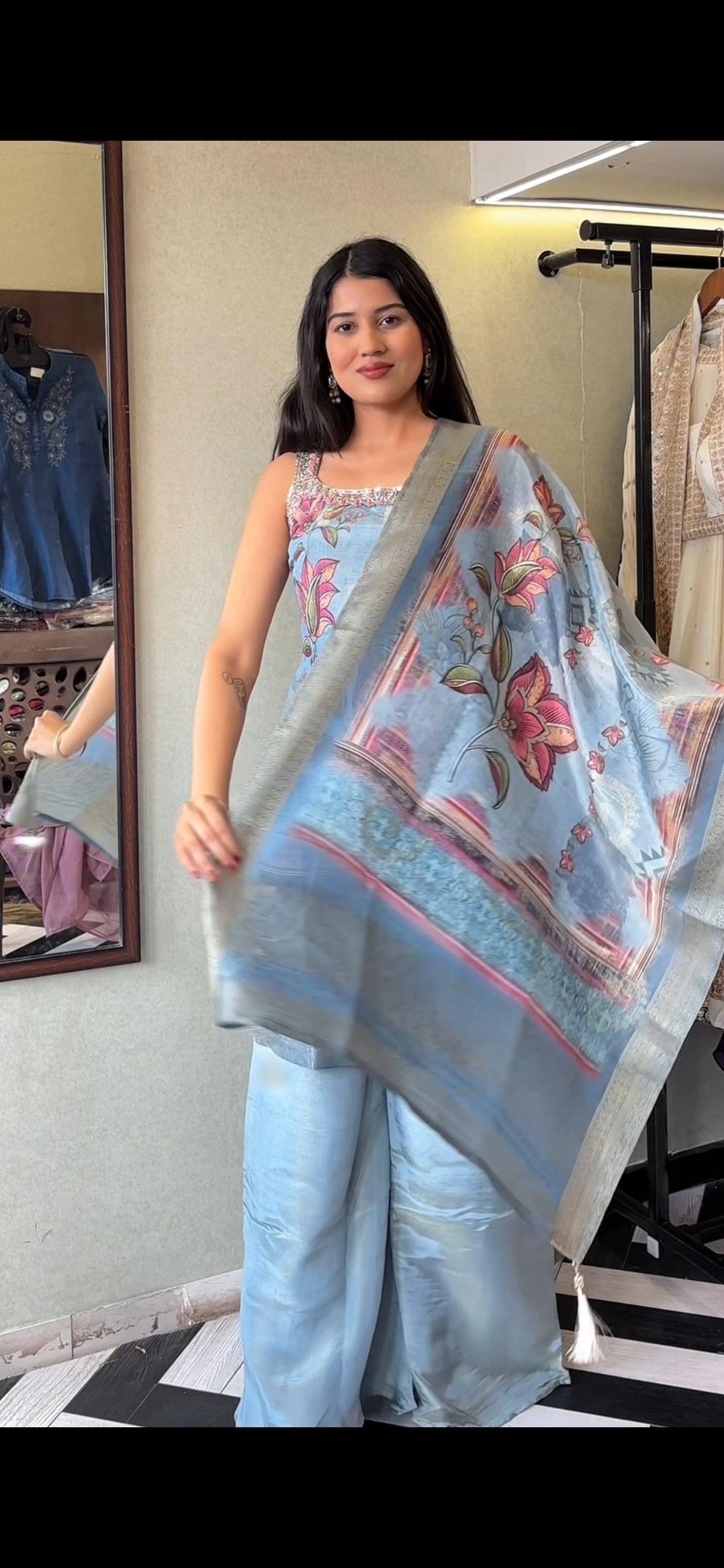 Image of Pure Shimmer Tissue Fabric 3 Piece Set