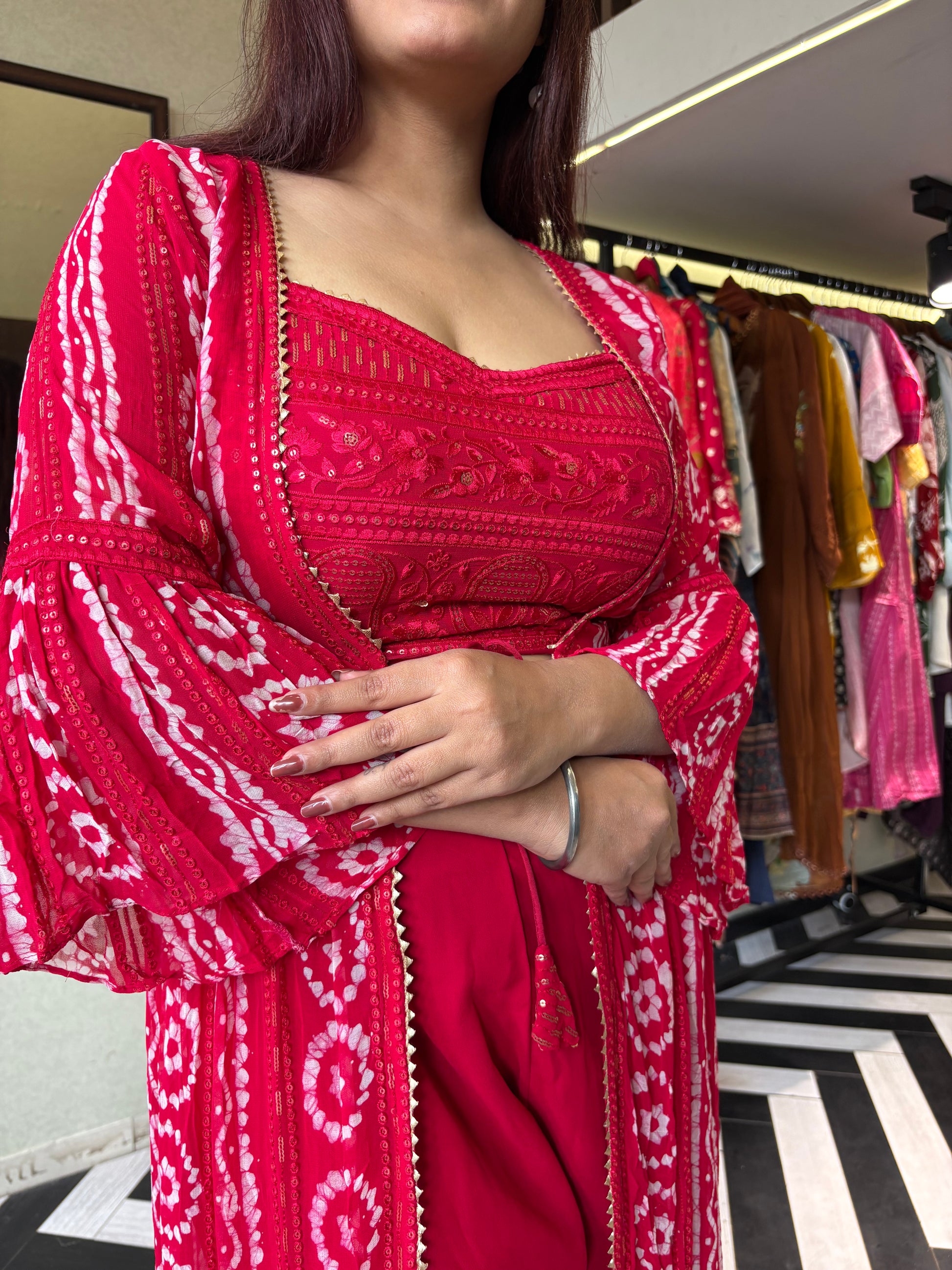 Pure Georgette 3 Piece with Hand work