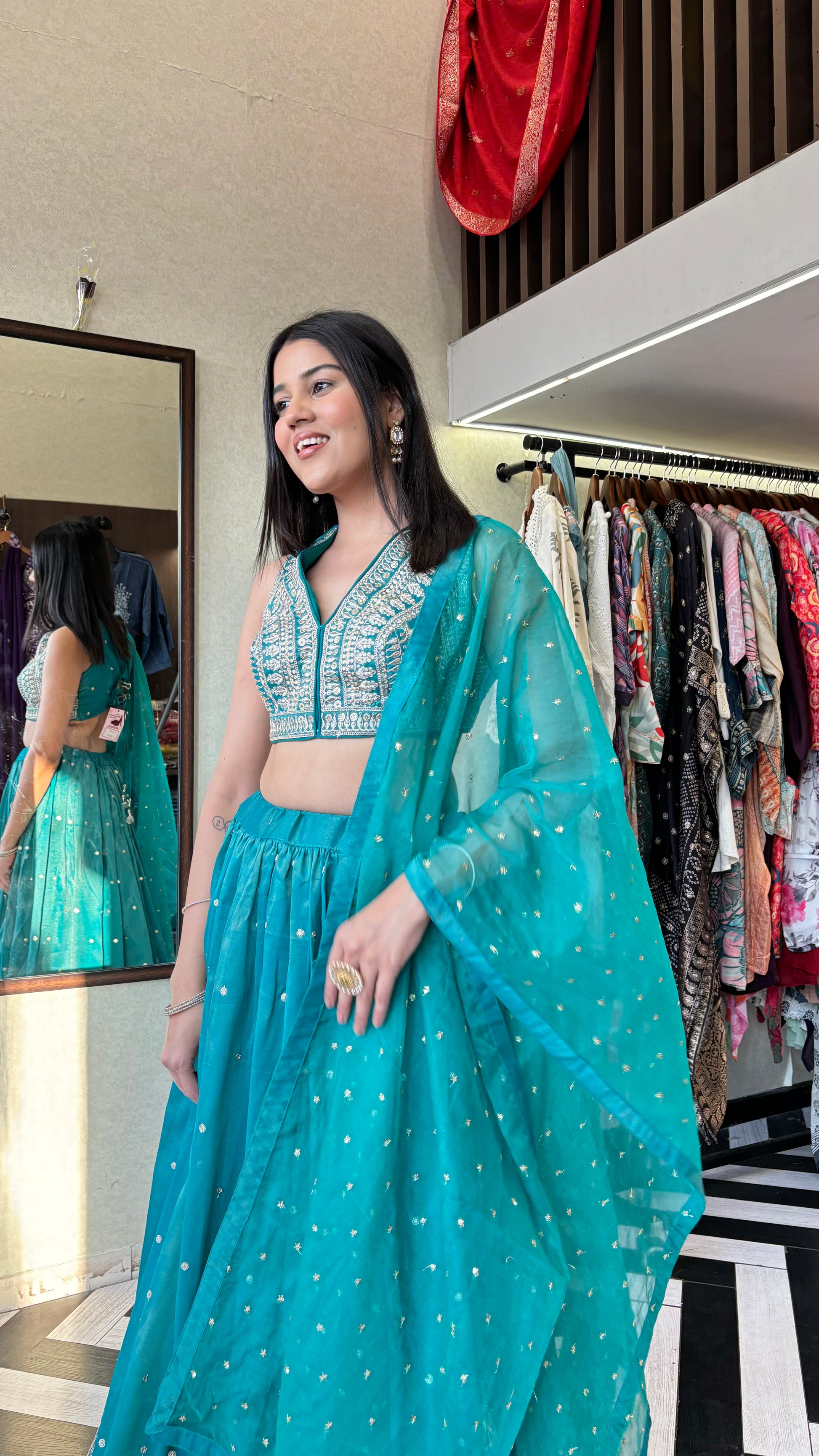 Pure Shimmer Indo western 3 Piece Set