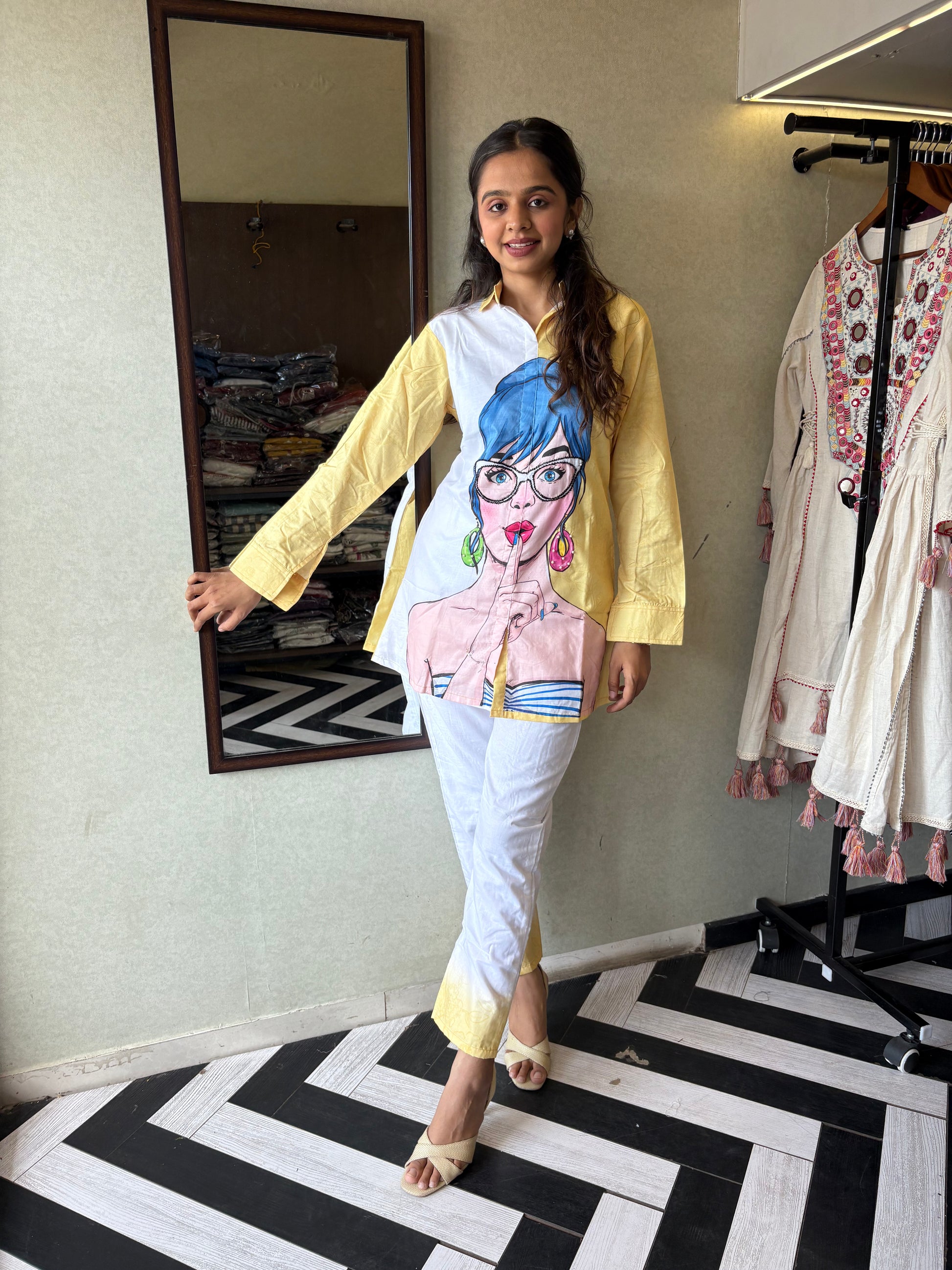 Breezy Days, Bold Prints!

Step out in style with our pure cotton 2-piece coord sets soft, breathable, and printed to perfection.



Available in 2 fresh shades:

Sunny Yellow-Yellow & Soothing Pista Green - perfect for everyday elegance and casual outing
