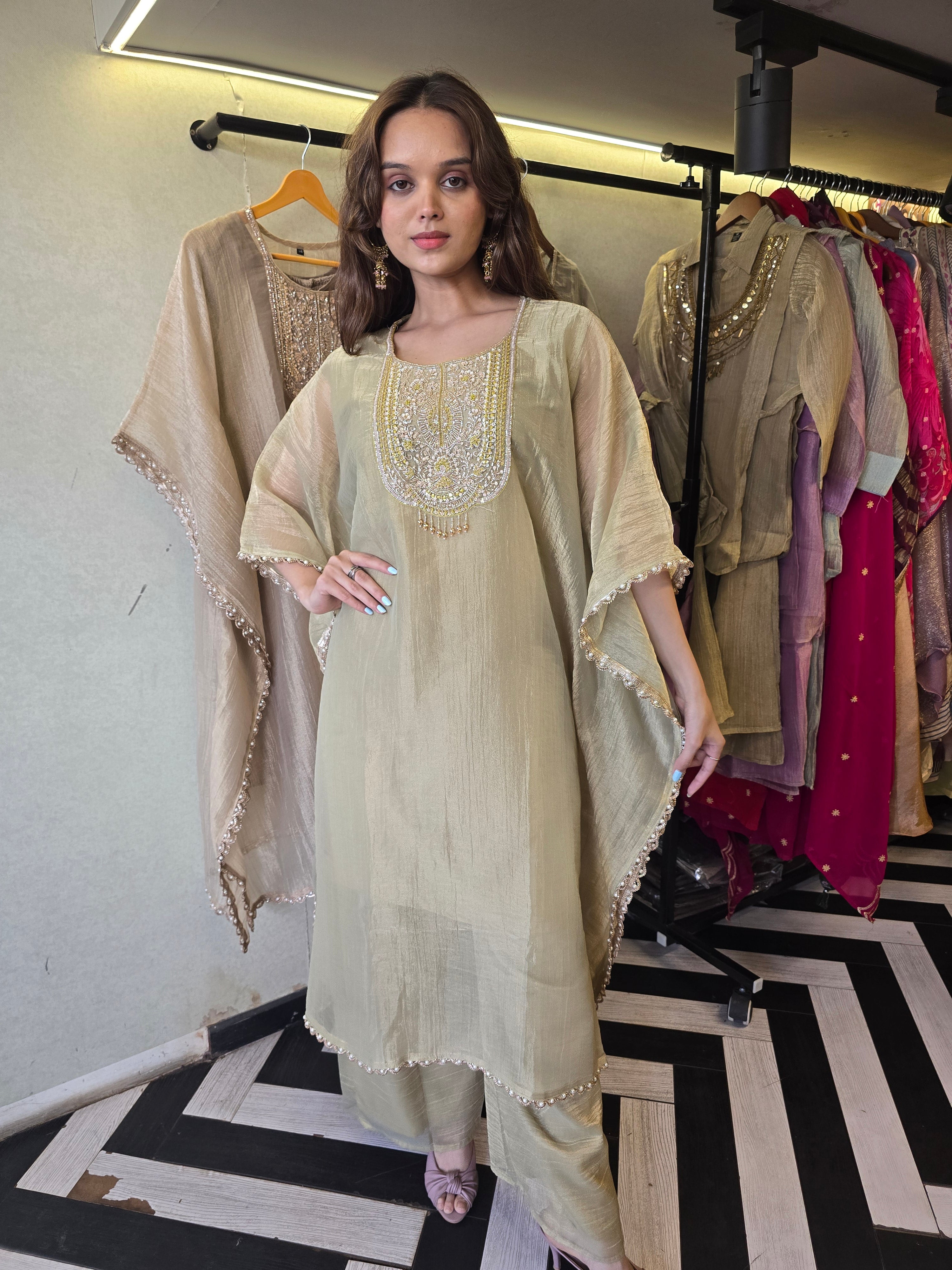 Image of Pure Soft Tissue Kaftan Sets