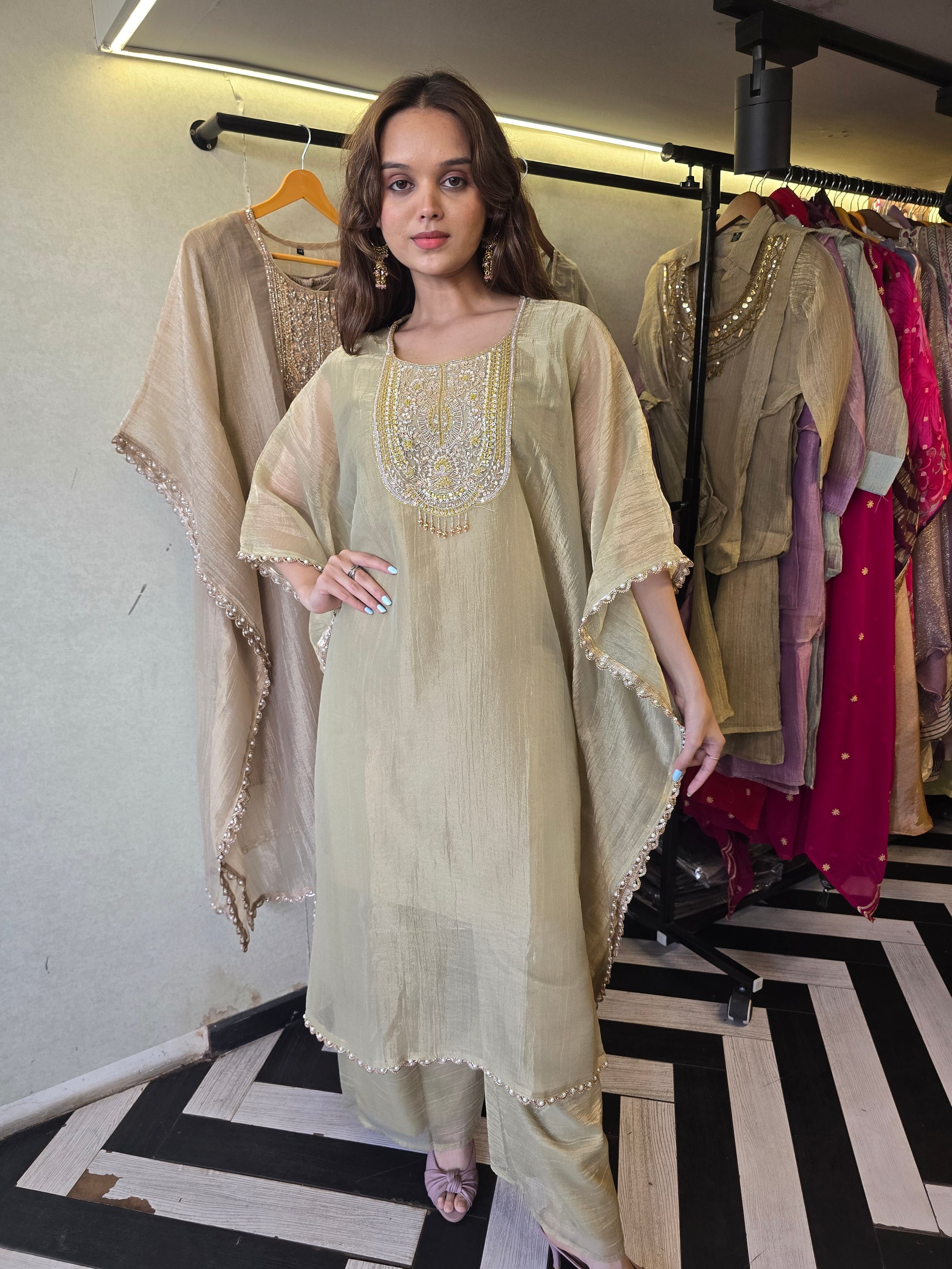 Pure Soft Tissue Kaftan Sets