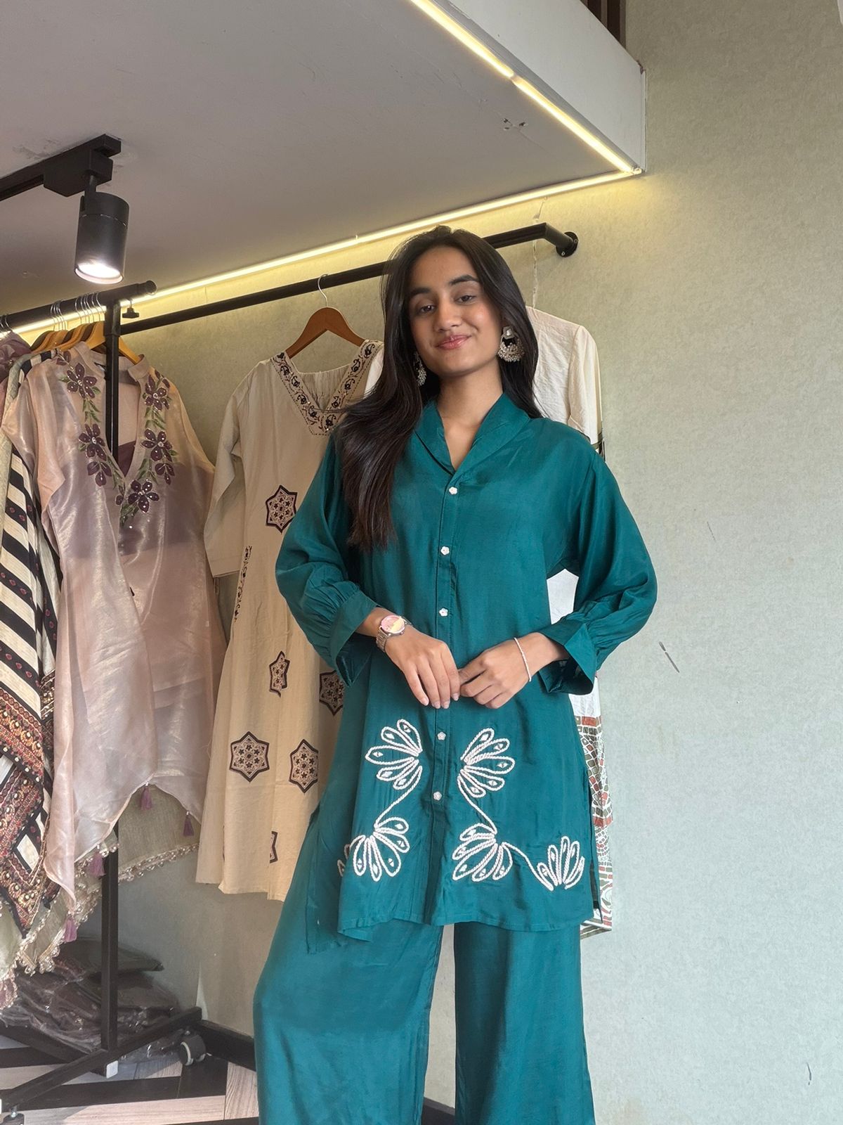 Pure Rayon 2 Piece Embroidery Set