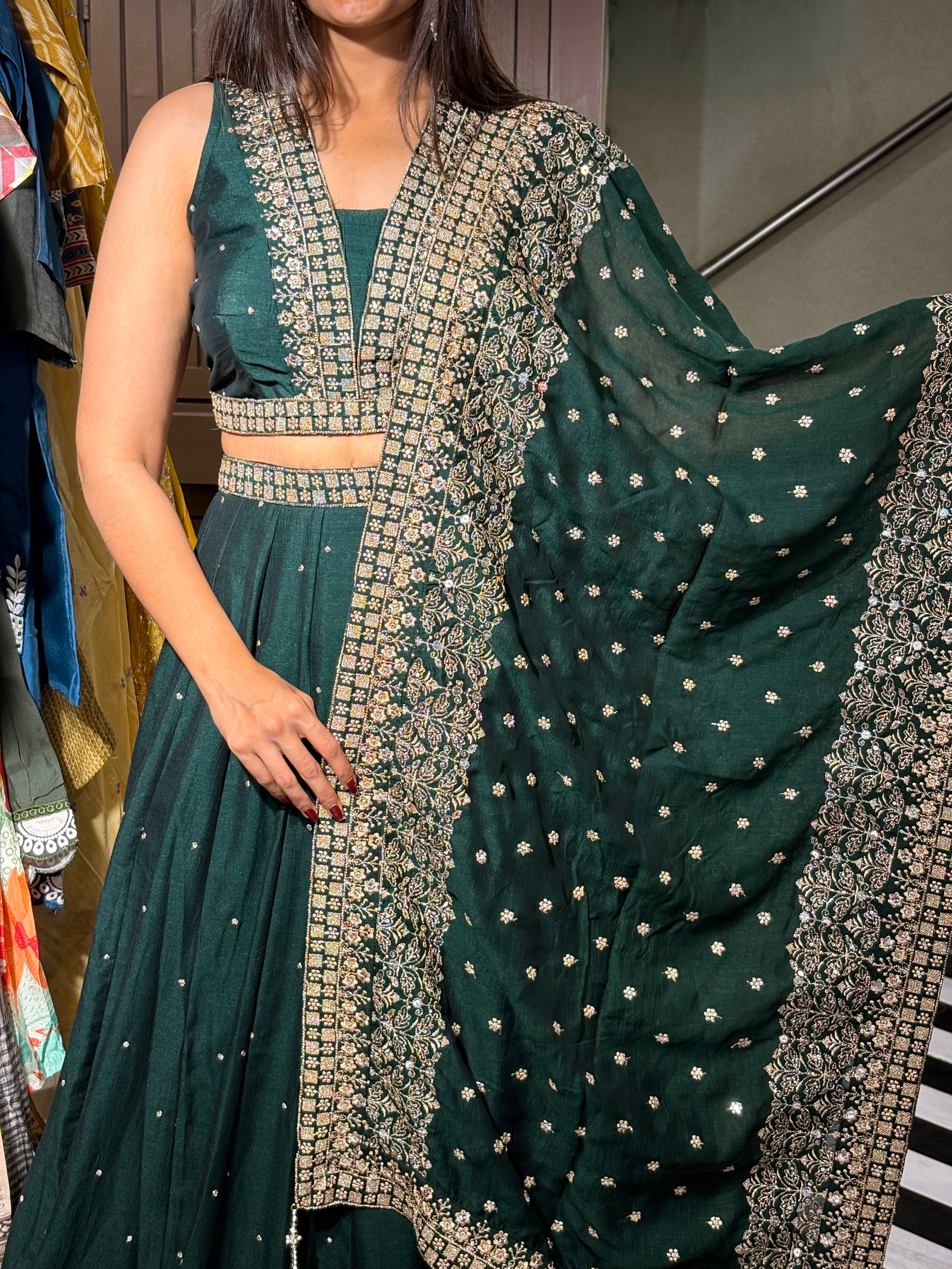 Pure Silk 3 Piece Indo western